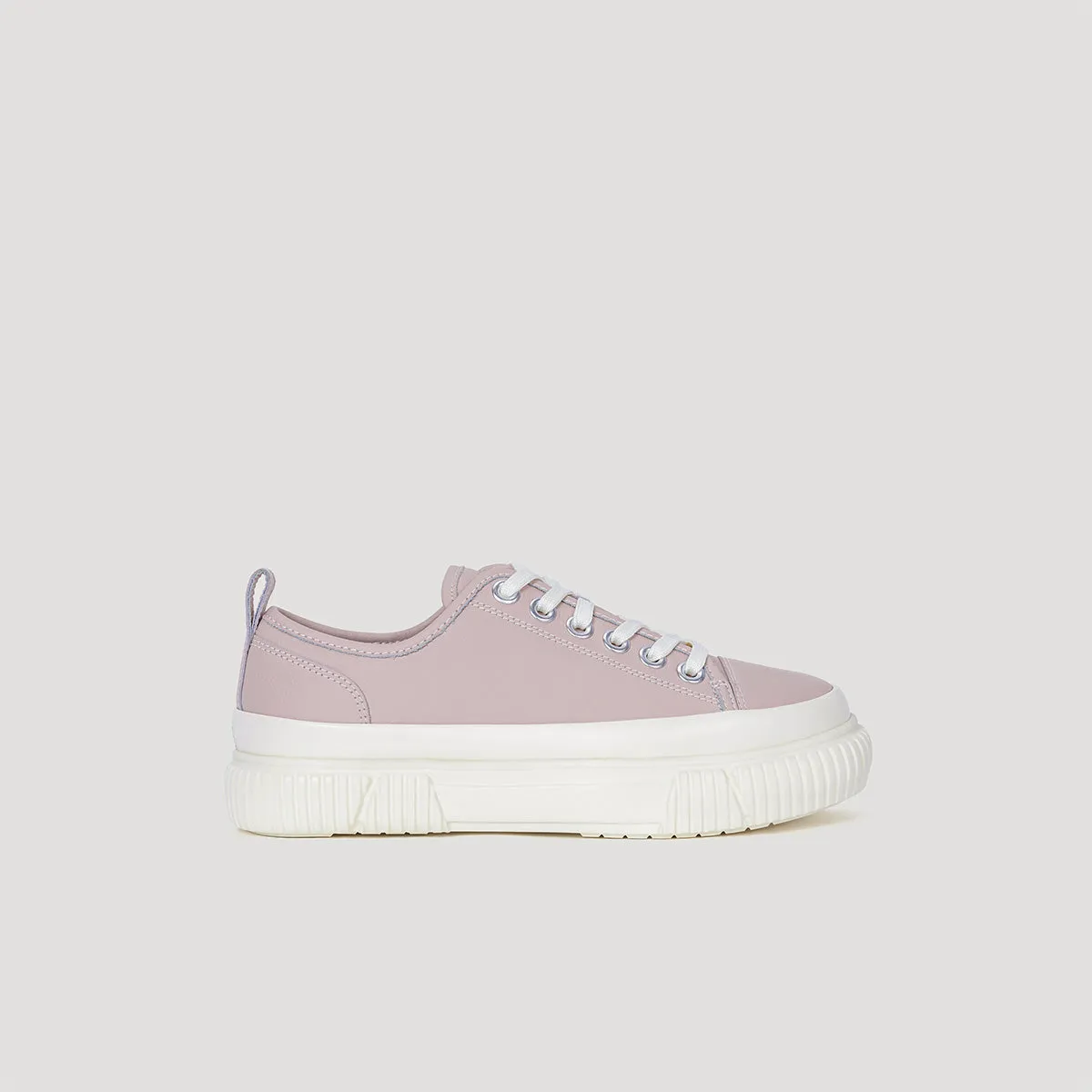 both - EVA PLATFORM SIGNATURE SNEAKER-DUSTY-PINK/BEIGE sold by both