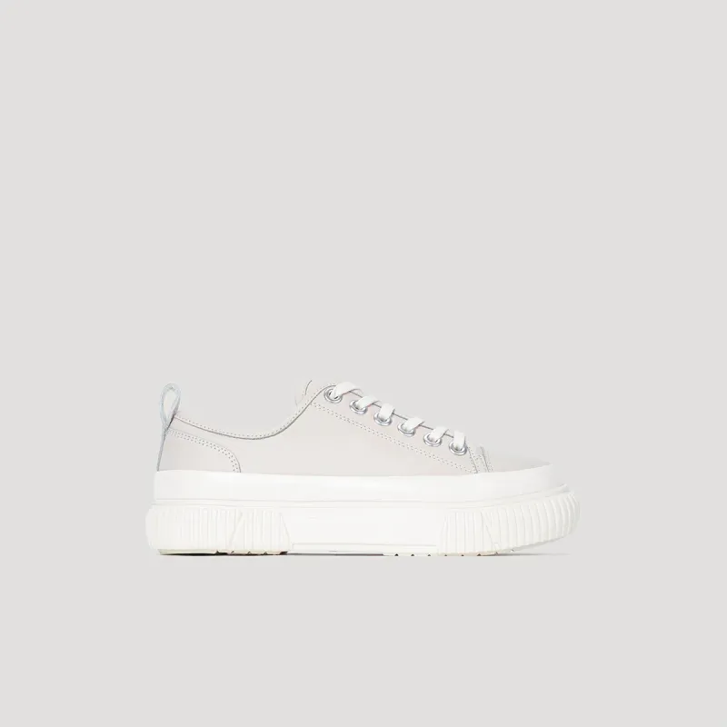 both - EVA PLATFORM SIGNATURE SNEAKER-BEIGE/BEIGE made by both