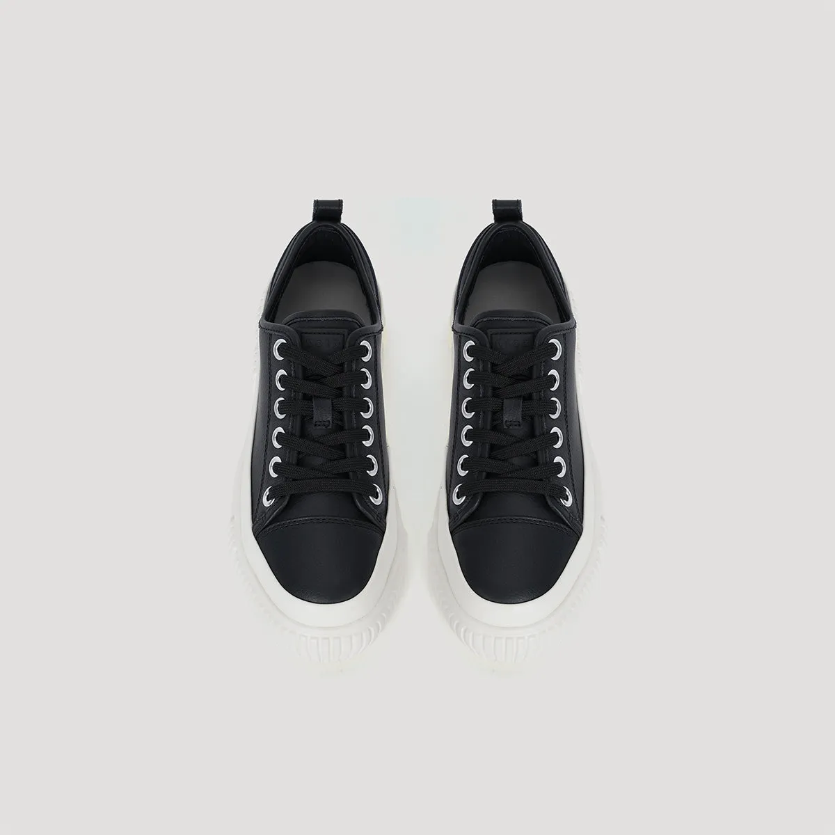 both - EVA PLATFORM SIGNATURE SNEAKER-BLACK/BEIGE sold by both product image thumbnail 3