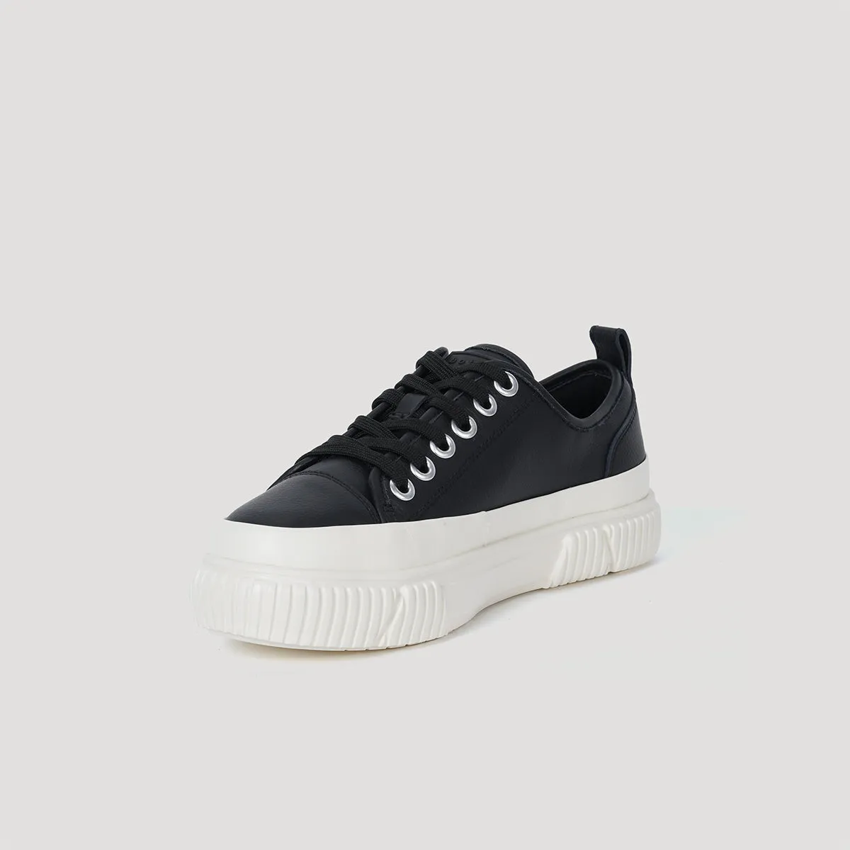 both - EVA PLATFORM SIGNATURE SNEAKER-BLACK/BEIGE sold by both product image thumbnail 2