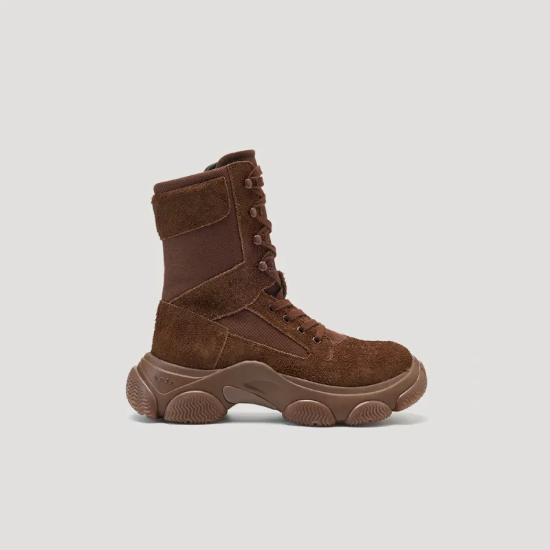 GUM BASTION COMBAT BOOTS - BROWN/BROWN made by both