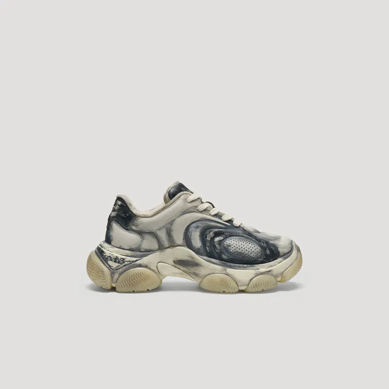 GUM RIPPLE SNEAKER - BLACK-WHITE/WHITE made by both