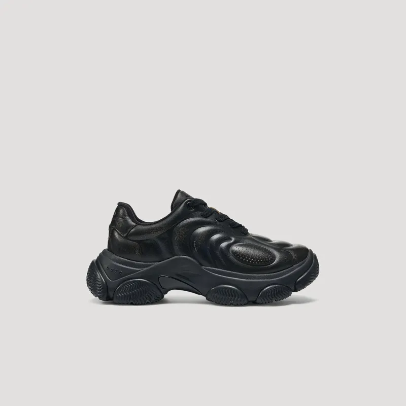 GUM RIPPLE SNEAKER - BLACK/BLACK made by both