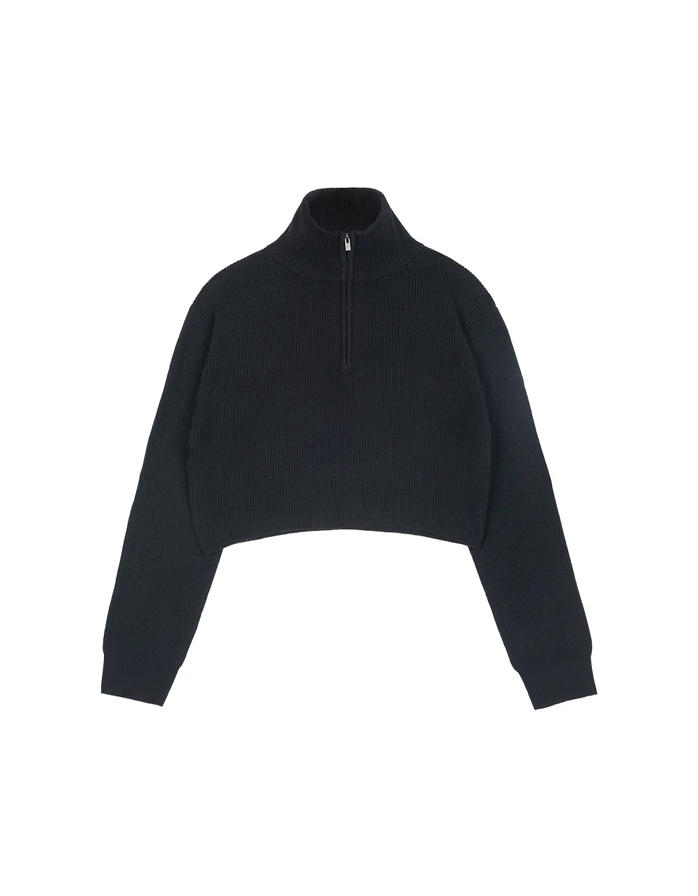 High-neck Cropped Half-Zip sold by PVCS