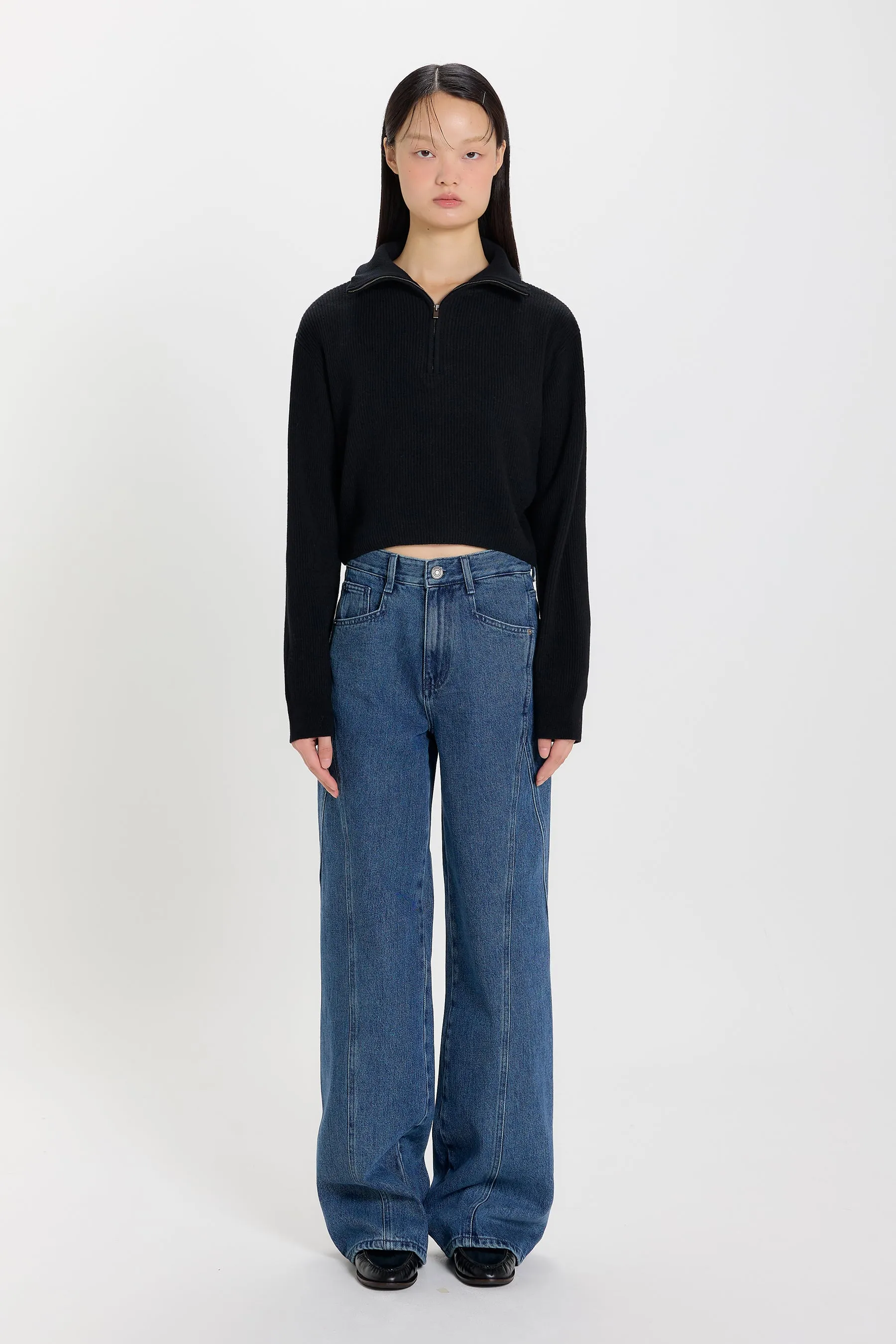 High-neck Cropped Half-Zip sold by PVCS product image thumbnail 3