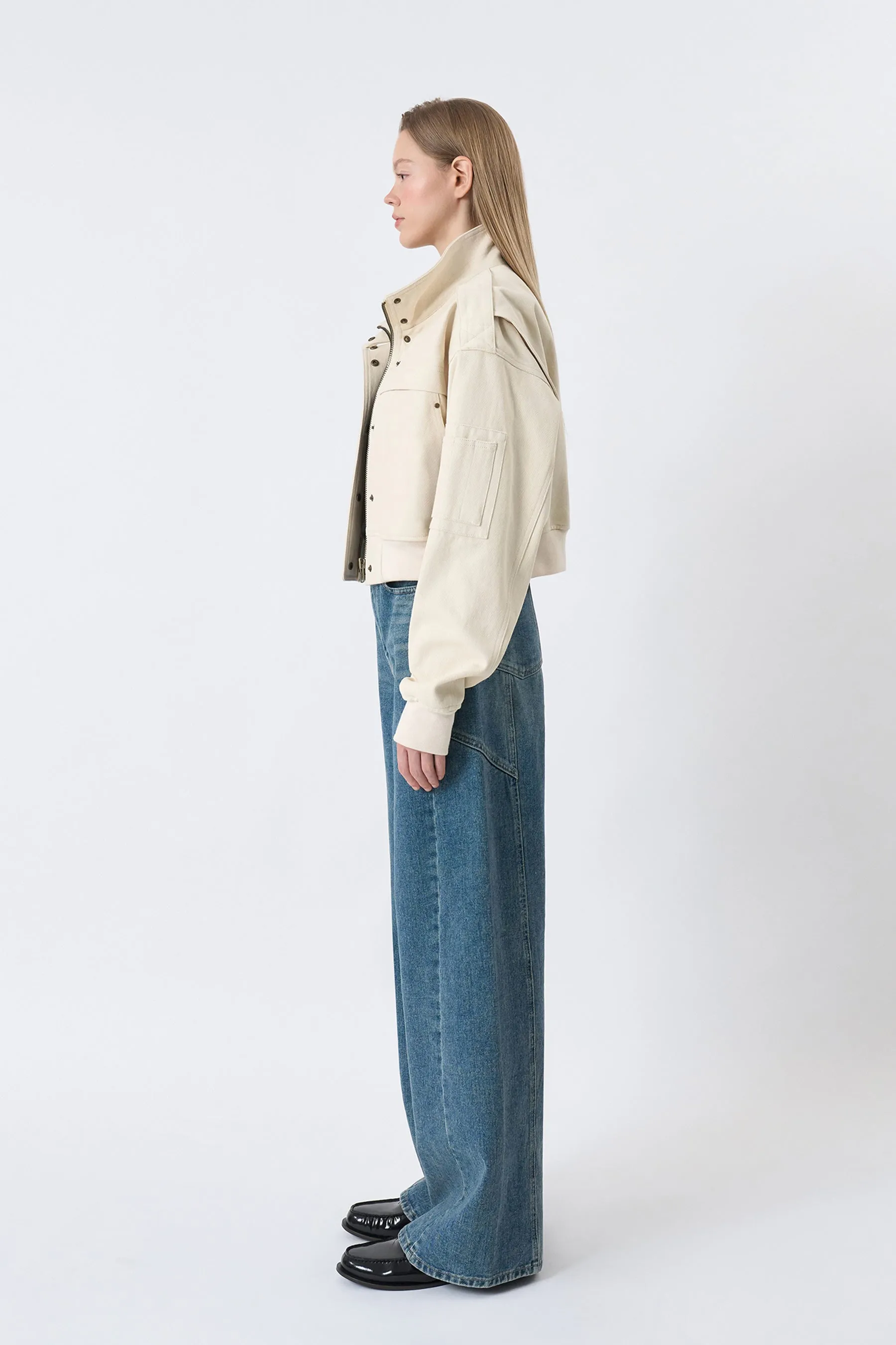 Cropped Aviator Jacket sold by PVCS product image thumbnail 4