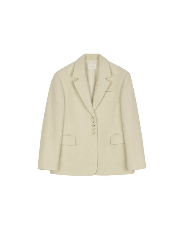 Wool-Blend Buttoned Jacket sold by PVCS