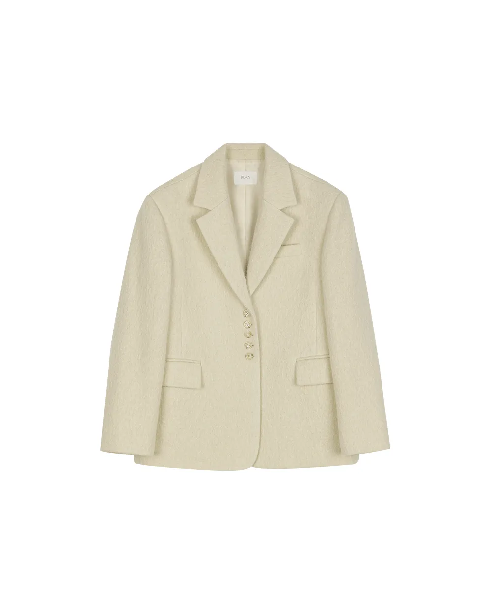 Wool-Blend Buttoned Jacket sold by PVCS