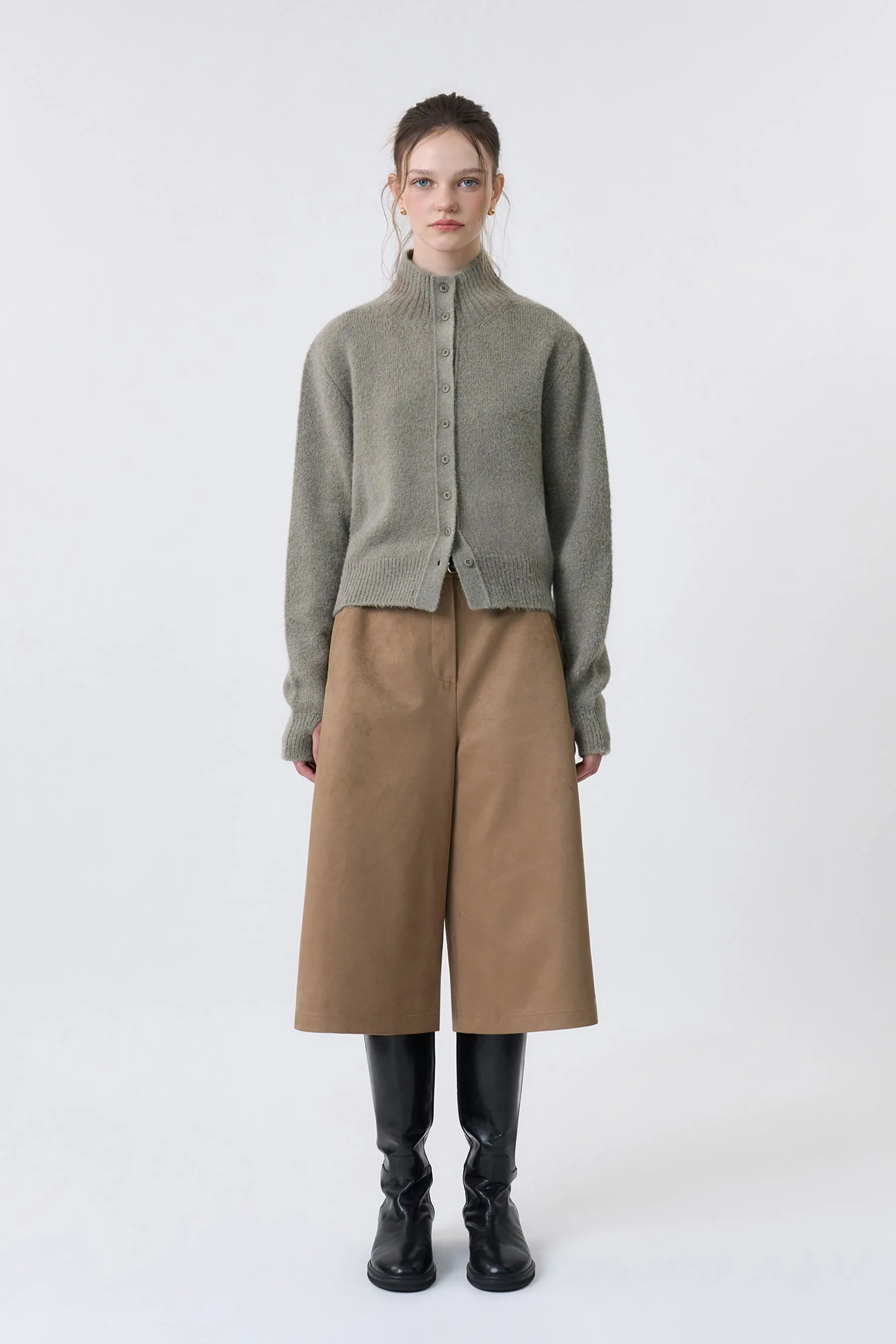 High Neck Button Cardigan sold by PVCS product image thumbnail 3