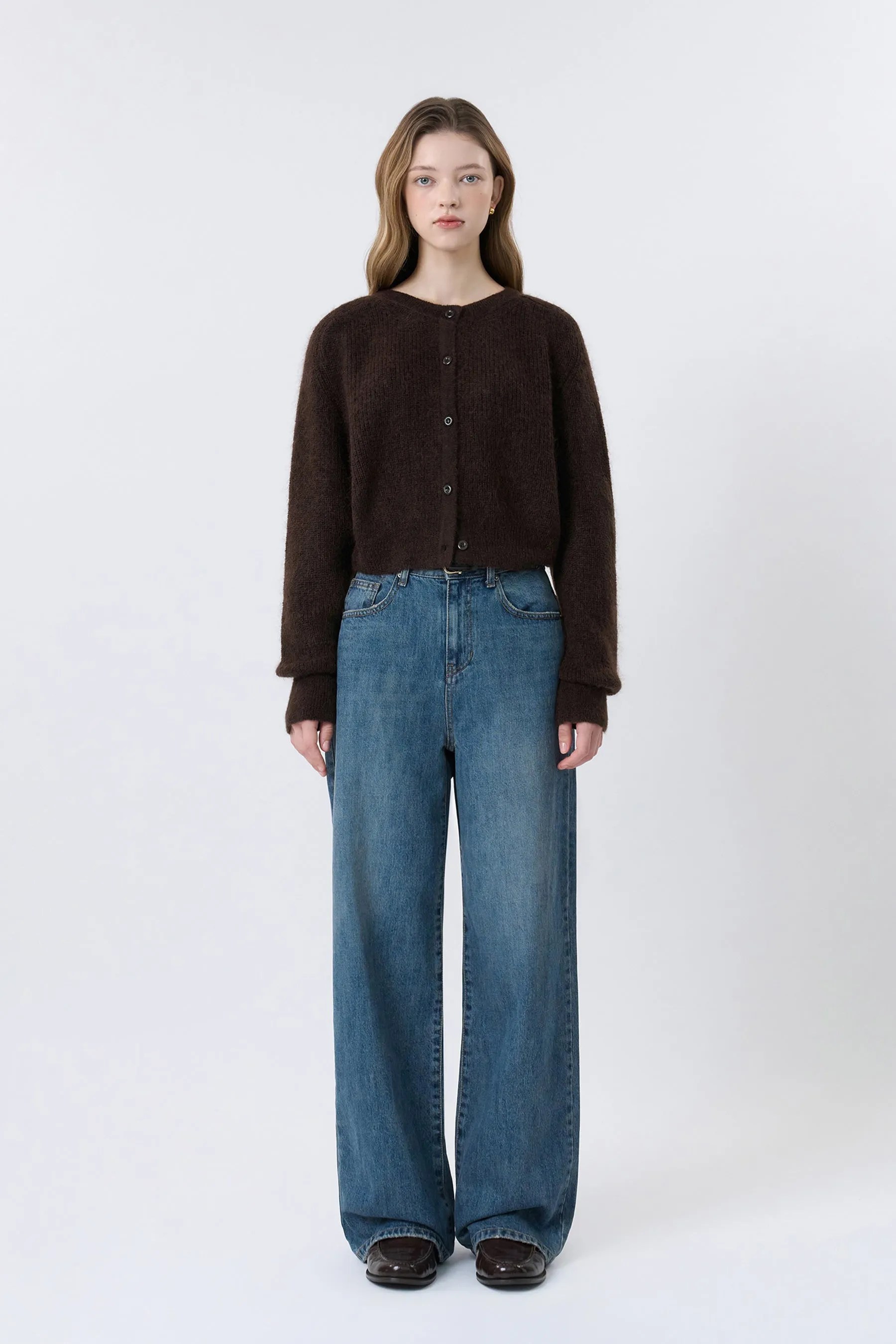 Mohair Raglan Knit Cardigan sold by PVCS product image thumbnail 3