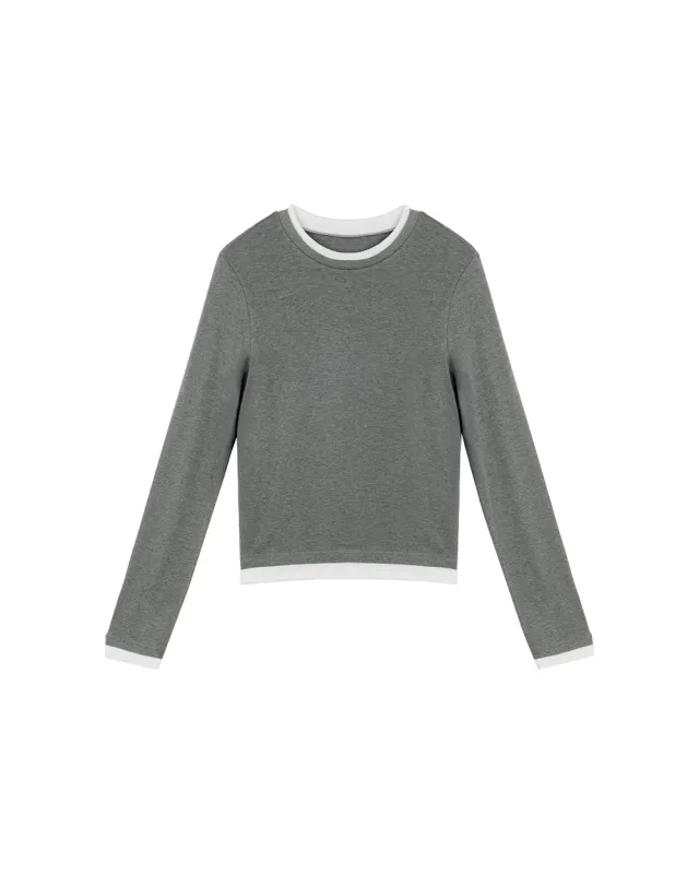 Two-Tone Layered Tee made by PVCS