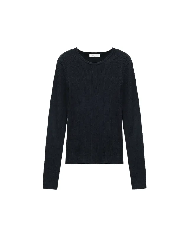 Textured Rib Knit Pullover made by PVCS