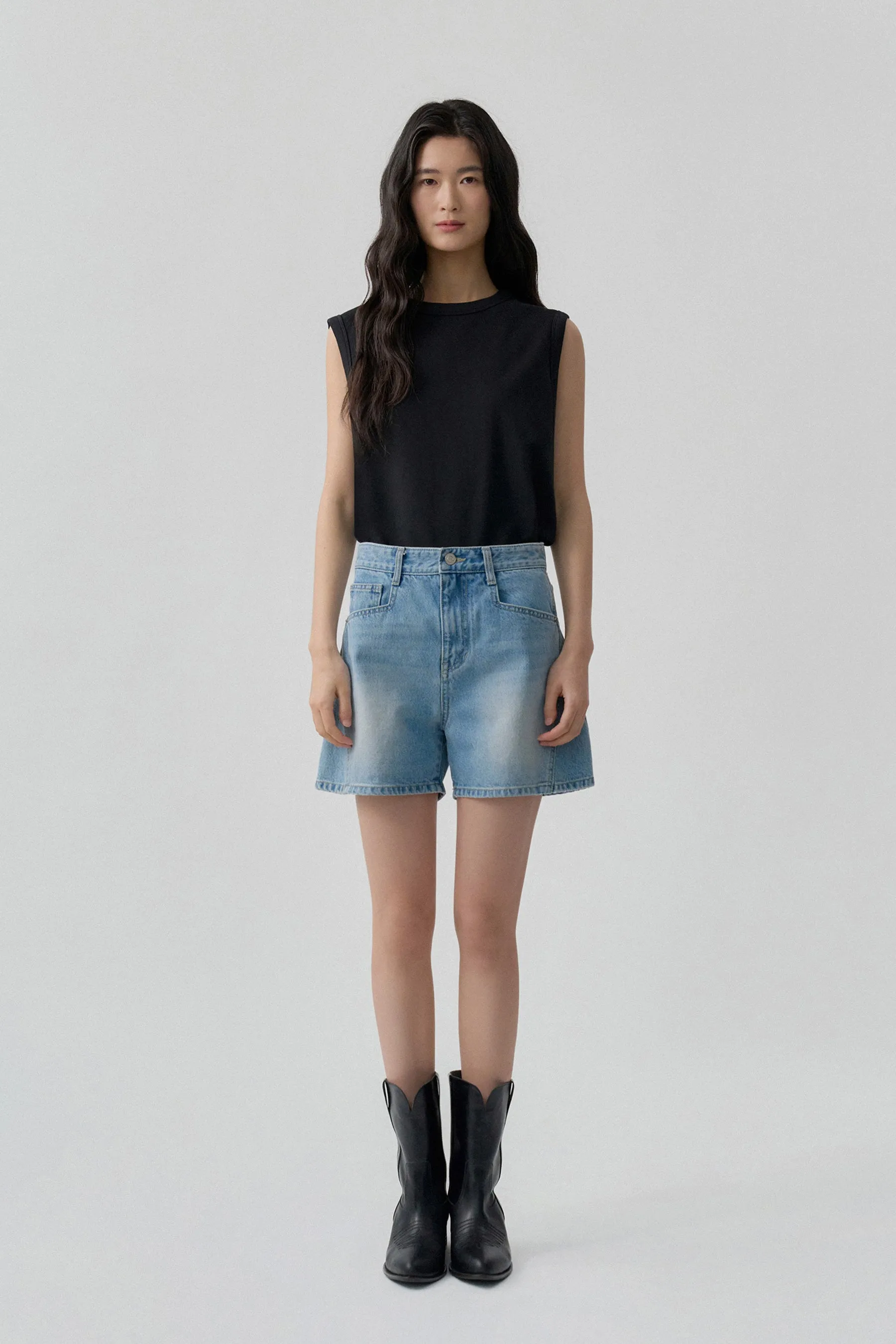 Minimal Sleeveless Knit Top sold by PVCS product image thumbnail 3