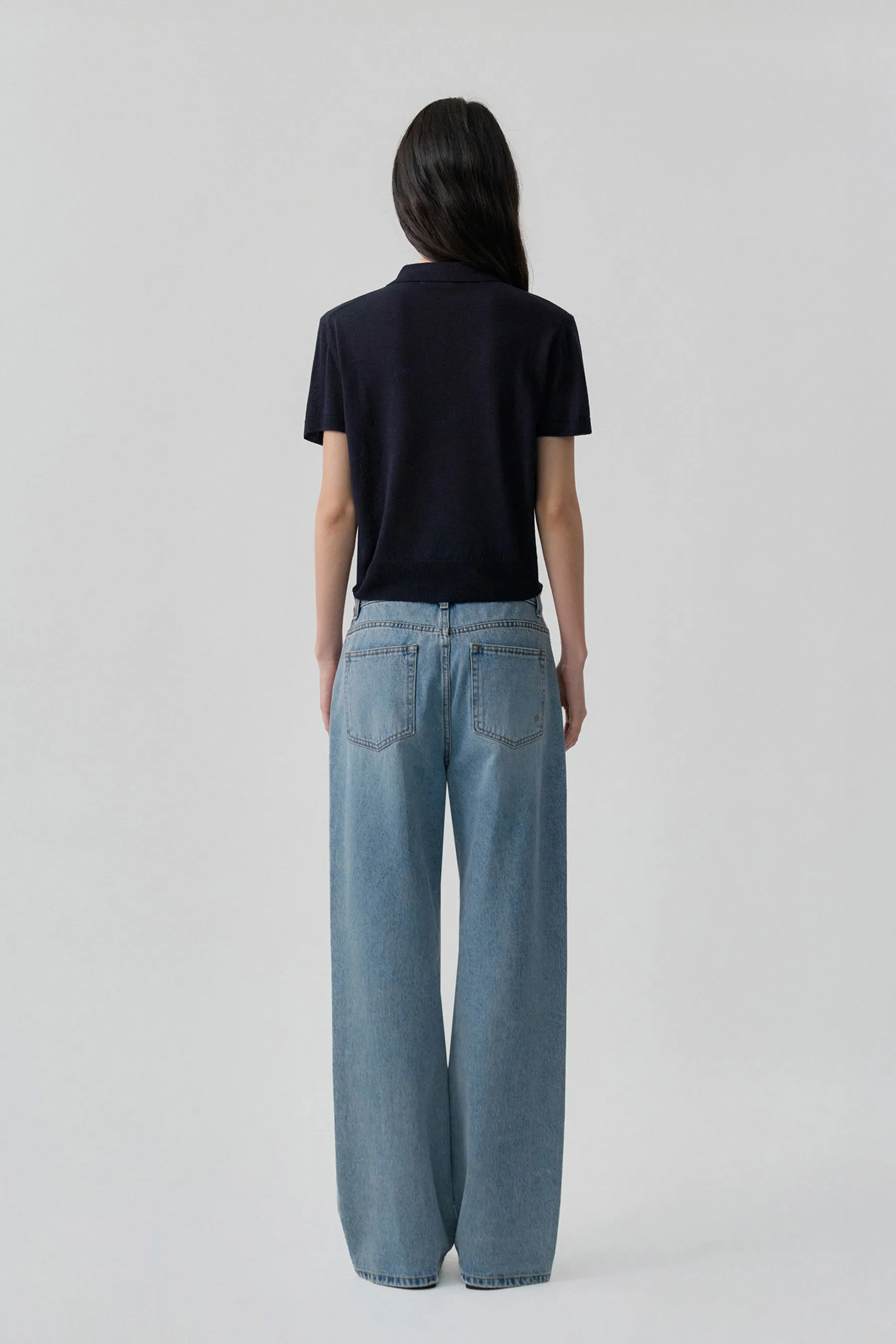 Linen Polo Knit Top sold by PVCS product image thumbnail 5