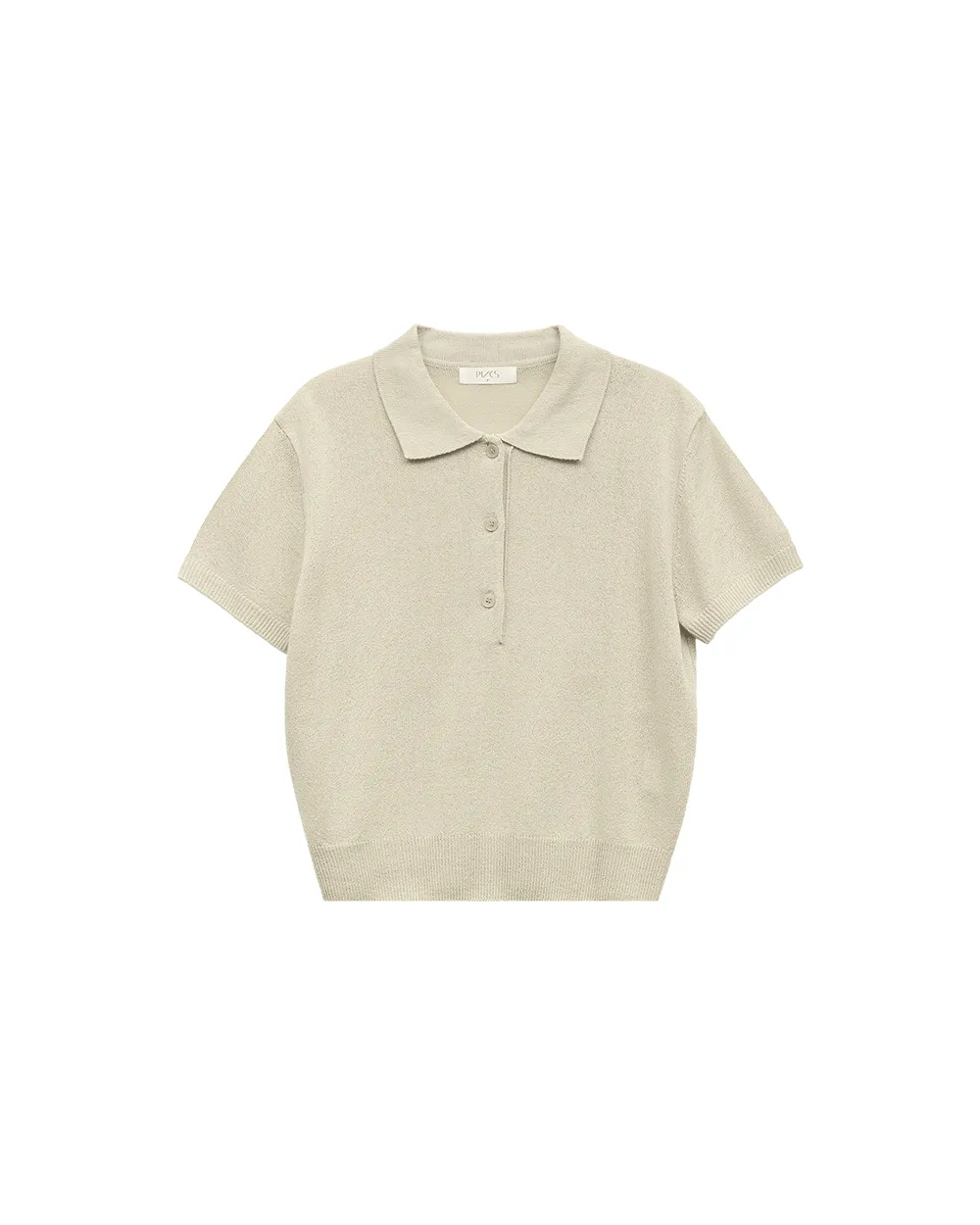 Linen Polo Knit Top sold by PVCS