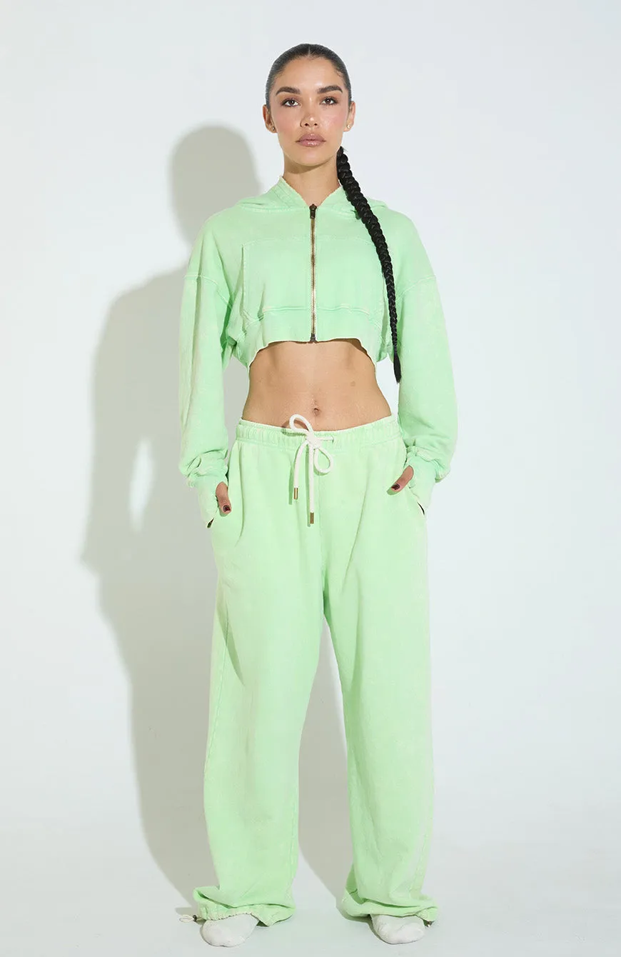Juicy Crop Zip Hoodie / Neon Lime sold by Vintage Souls product image thumbnail 4