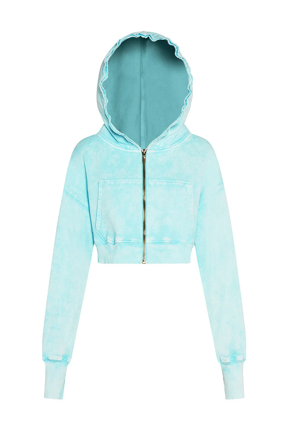 Juicy Crop Zip Hoodie / Aqua sold by Vintage Souls product image thumbnail 4