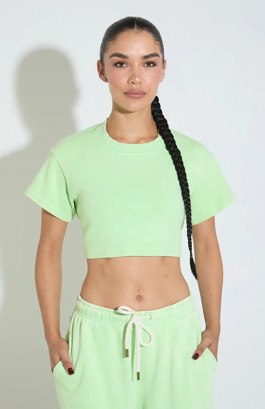 Juicy Backless Rib Crop / Neon Lime sold by Vintage Souls product image thumbnail 2