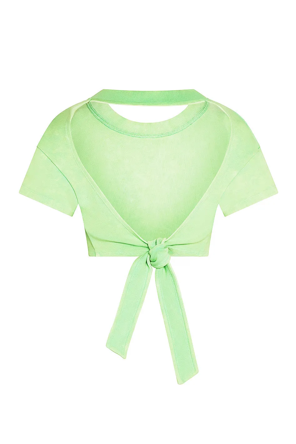Juicy Backless Rib Crop / Neon Lime sold by Vintage Souls product image thumbnail 5