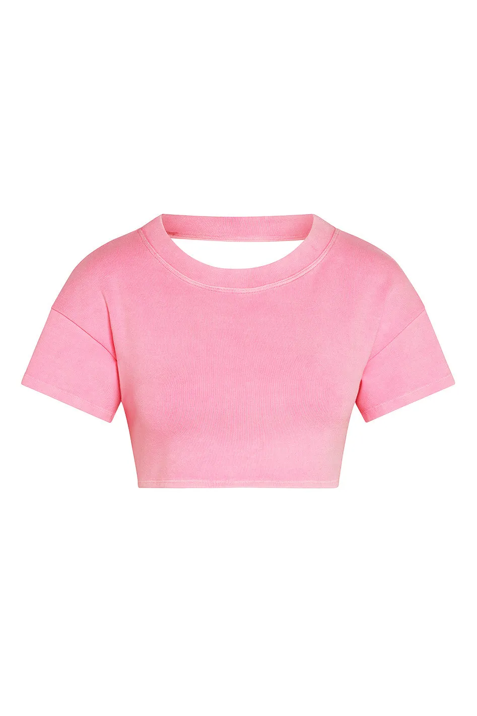 Juicy Backless Rib Crop / Hot Pink sold by Vintage Souls product image thumbnail 5
