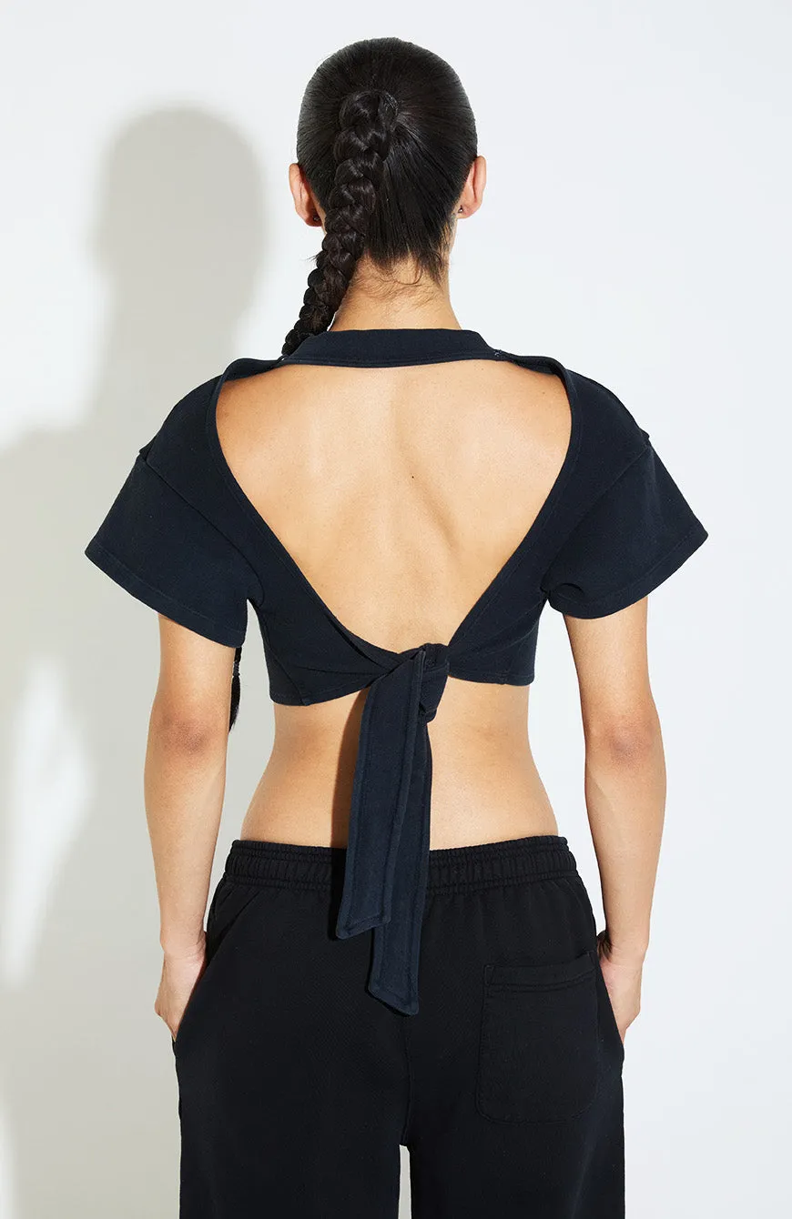 Juicy Backless Rib Crop / Black / Las Vegas sold by Vintage Souls product image thumbnail 4