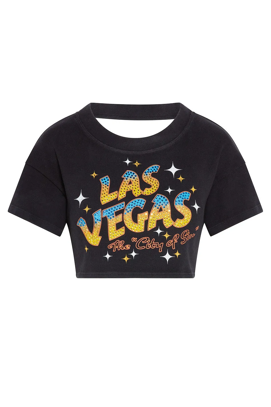 Juicy Backless Rib Crop / Black / Las Vegas sold by Vintage Souls product image thumbnail 5