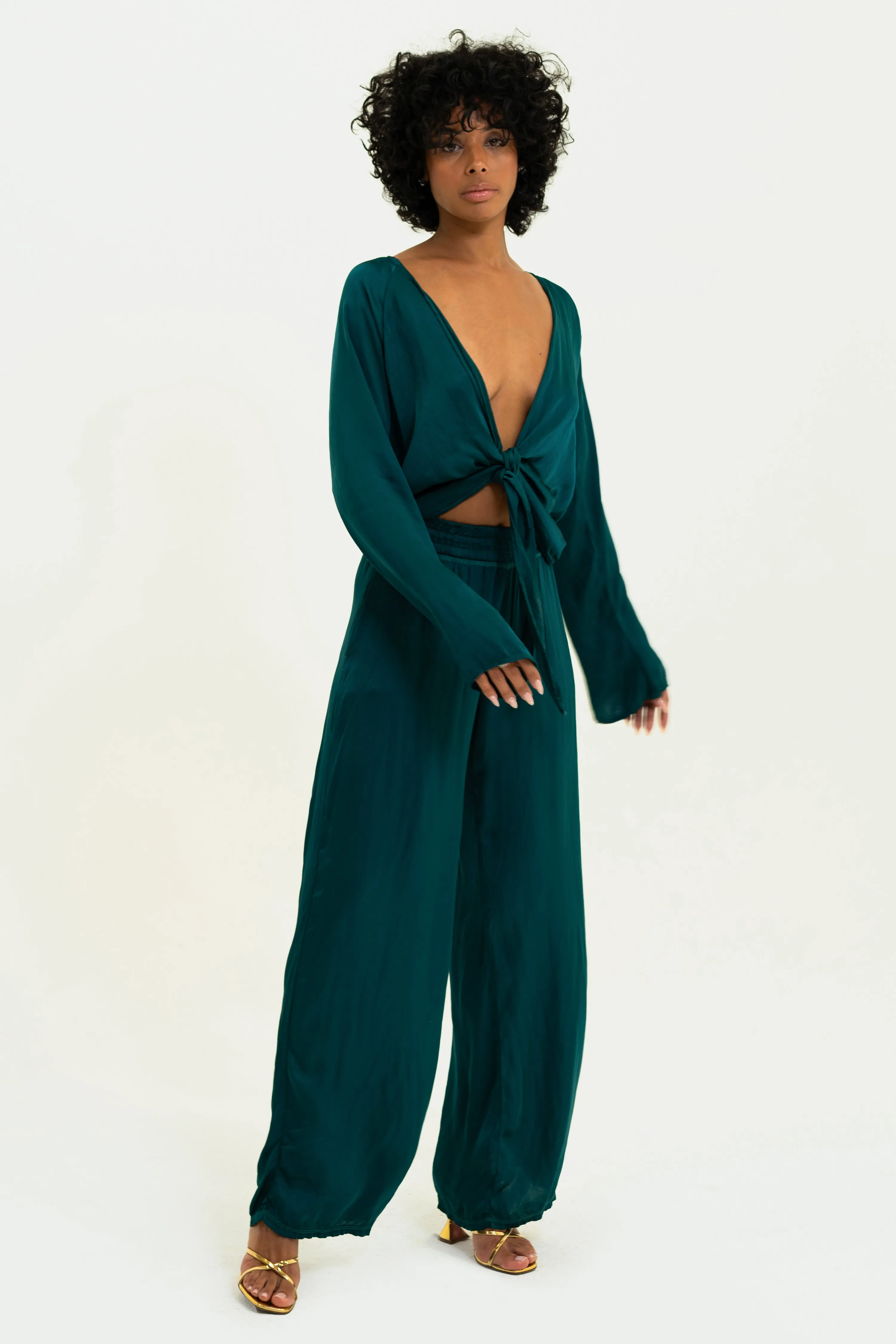 Monaco Tai Top - Jade sold by Vintage Souls product image thumbnail 3