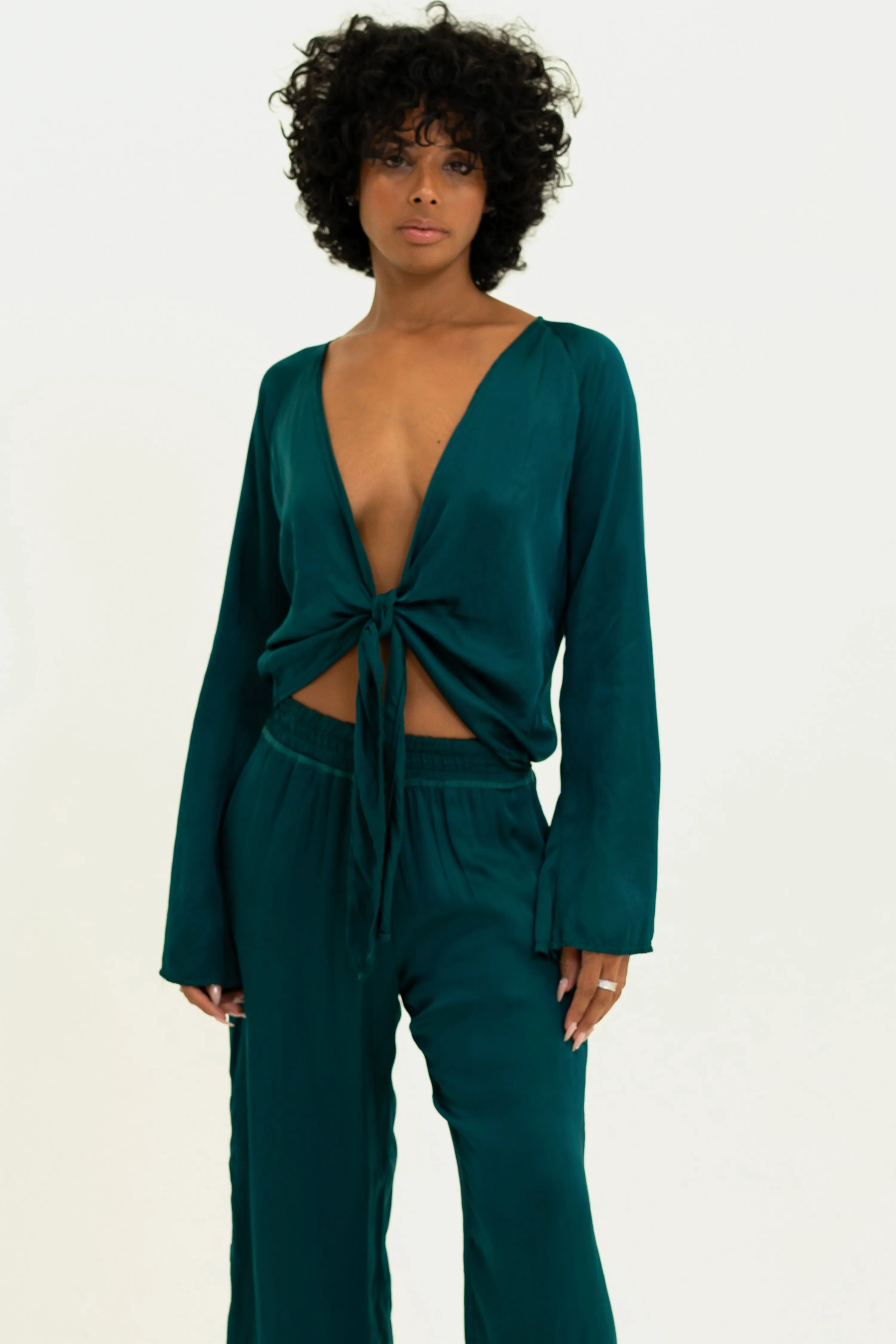 Monaco Tai Top - Jade sold by Vintage Souls product image thumbnail 2