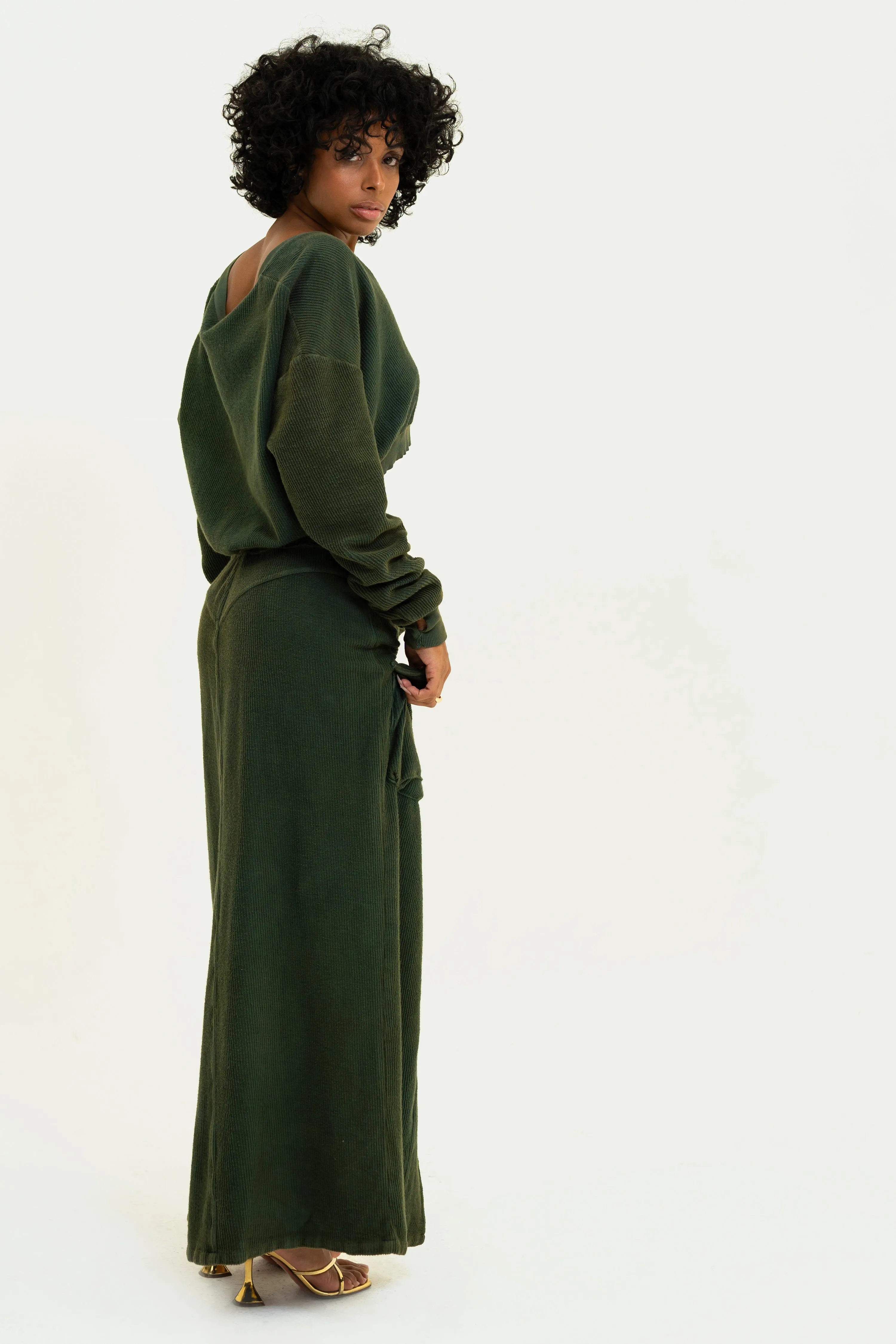 Aspen Cargo Skirt - Olive sold by Vintage Souls product image thumbnail 3