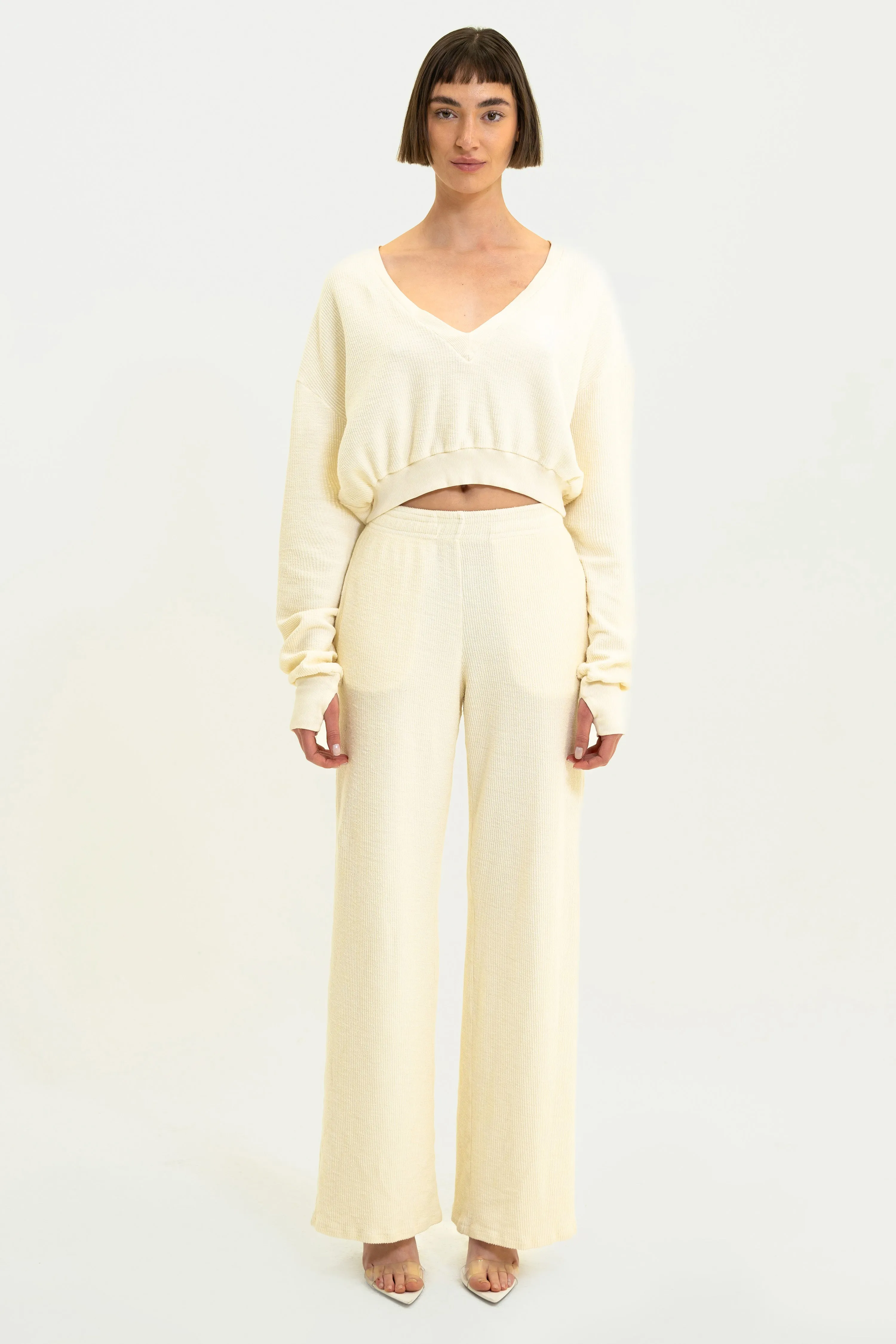 Aspen Straight Leg - Winter White sold by Vintage Souls