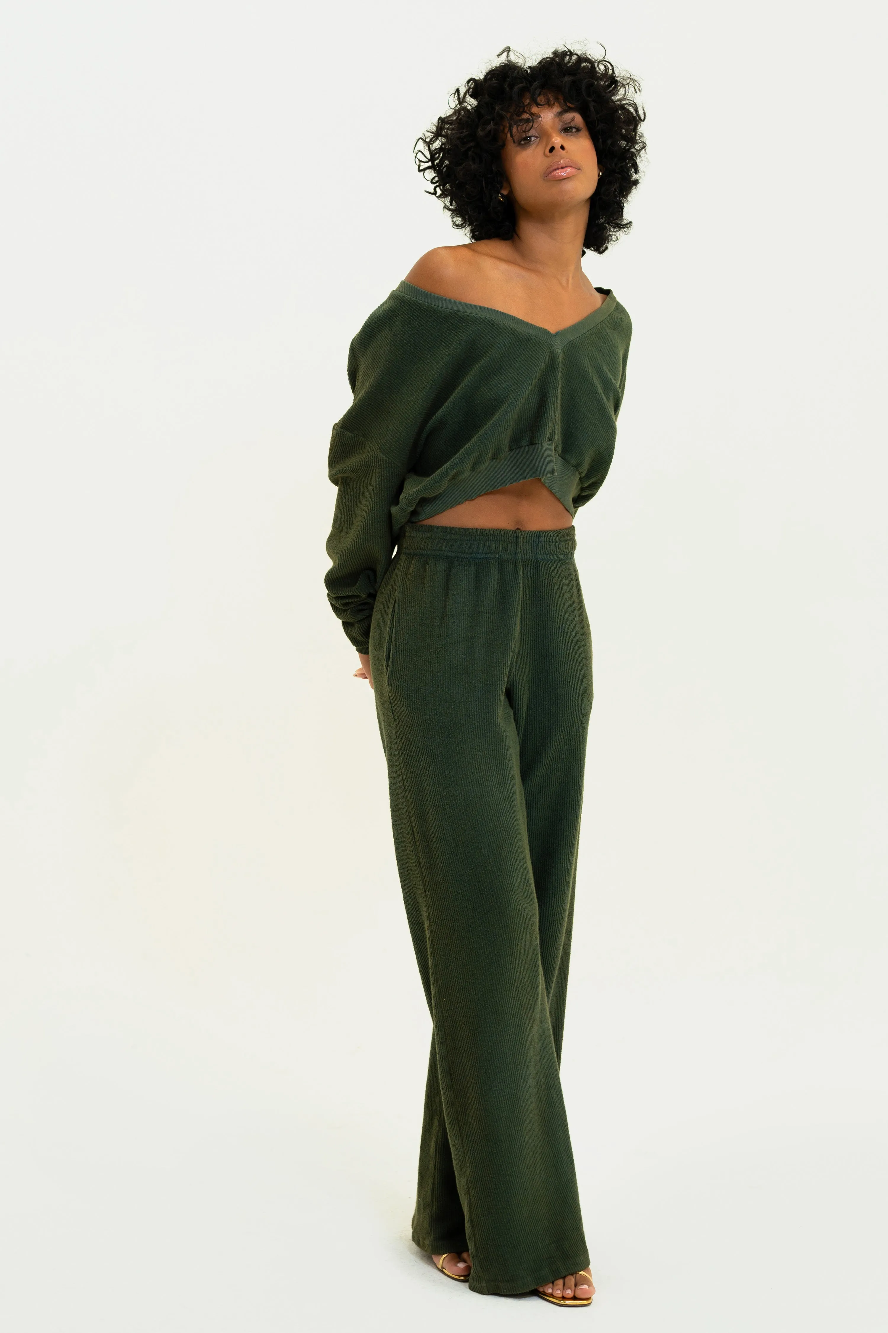 Aspen Straight Leg - Olive sold by Vintage Souls product image thumbnail 2