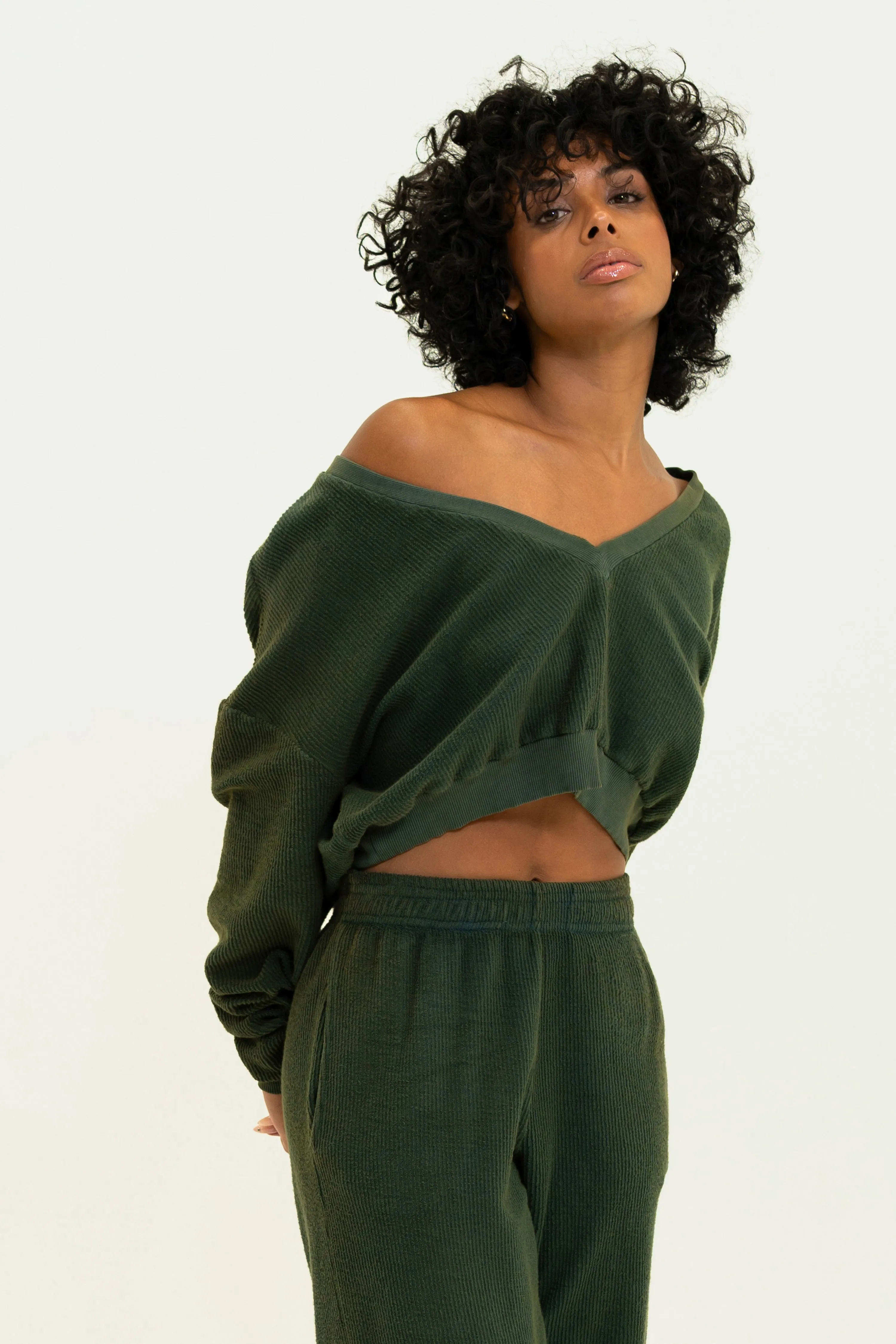 Aspen Pullover - Olive sold by Vintage Souls