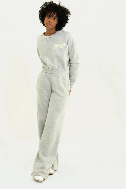 Chloe Pant - Heather Grey sold by Vintage Souls