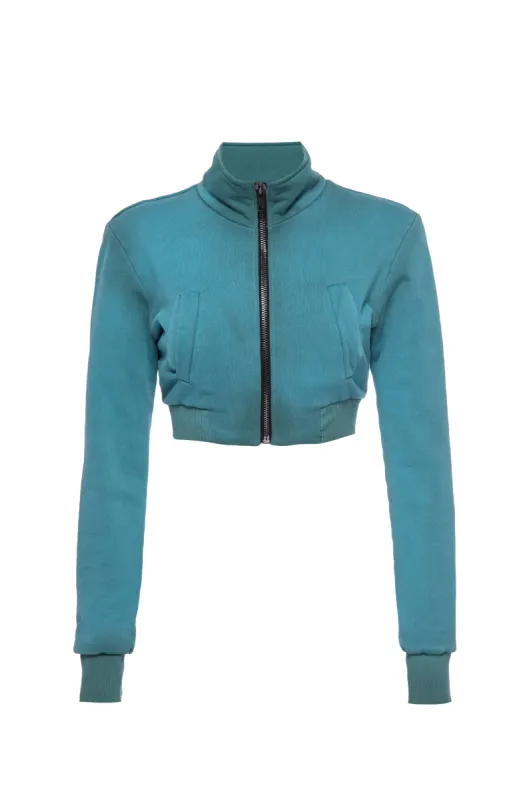 Jewel Crop Jacket - Washed Jade sold by Vintage Souls