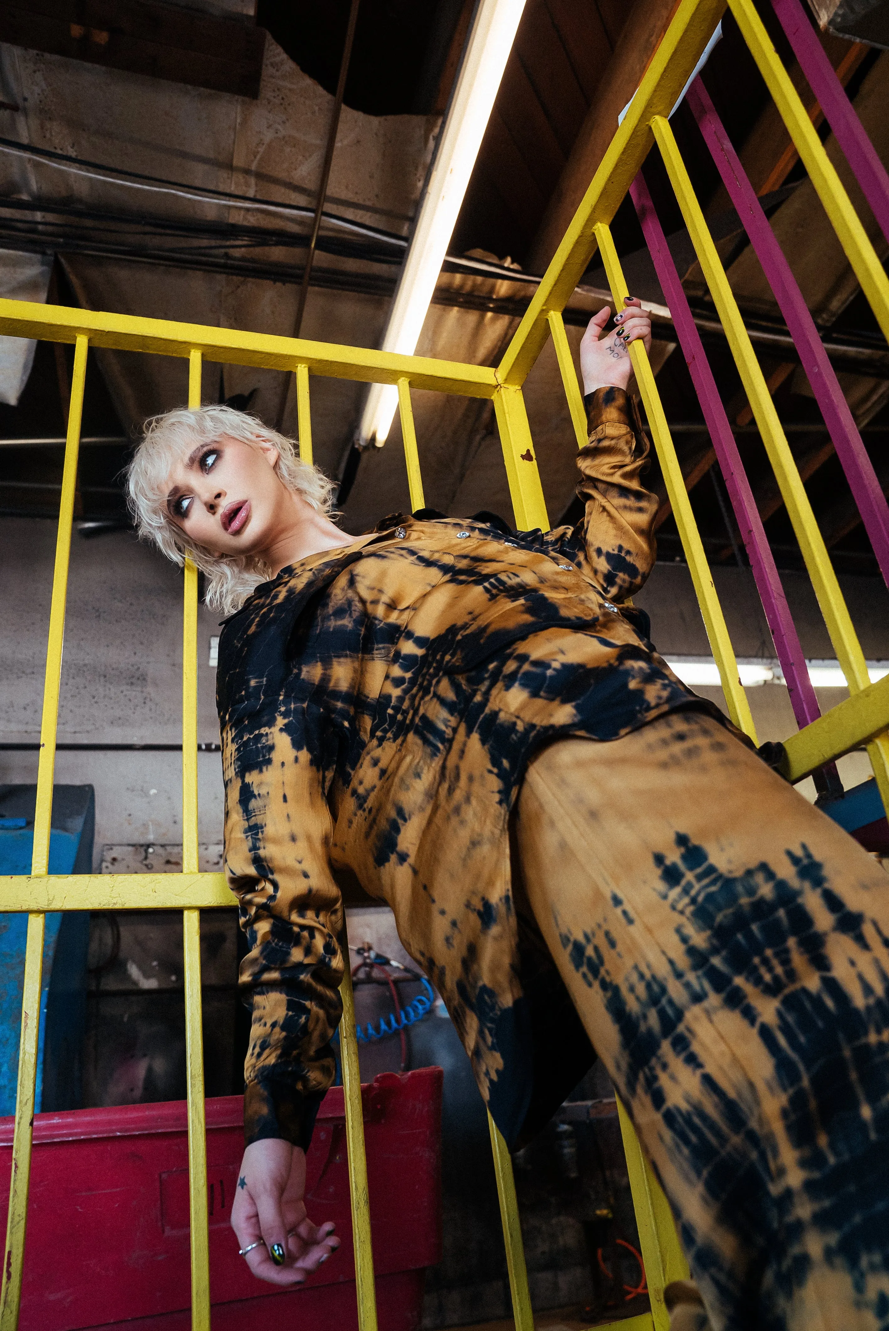 Monaco Blouse - Shibori Gold sold by Vintage Souls product image thumbnail 5