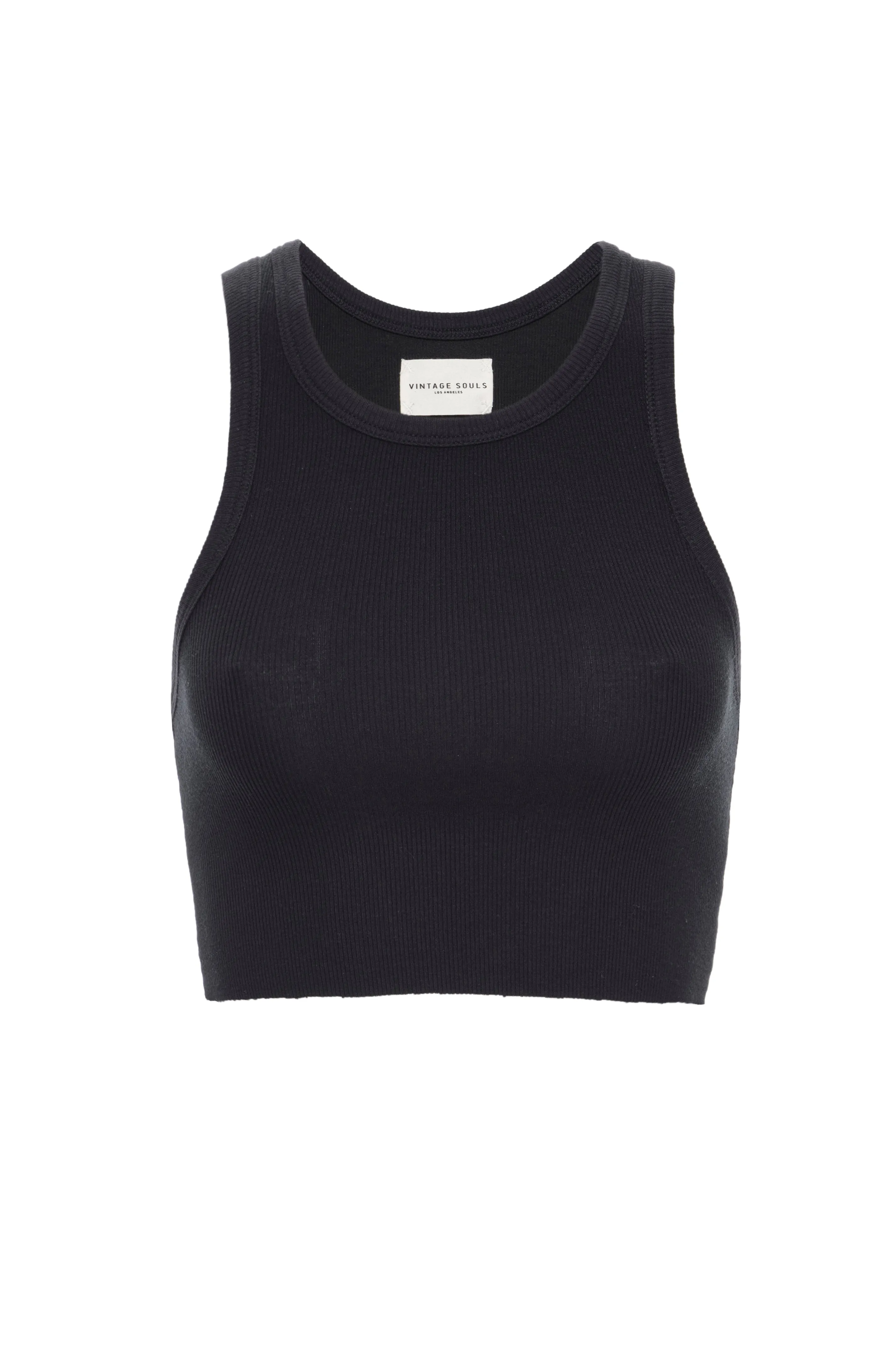 Classic Crop Tank-Black sold by Vintage Souls product image thumbnail 2