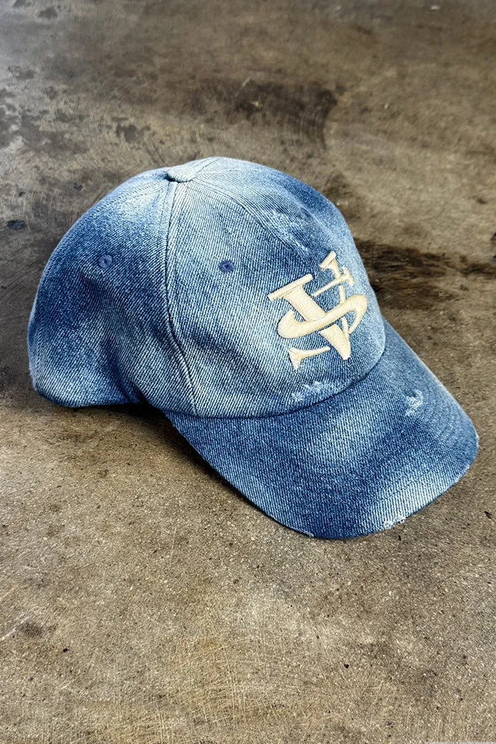 VS BASEBALL HAT - DISTRESS DENIM sold by Vintage Souls product image thumbnail 3
