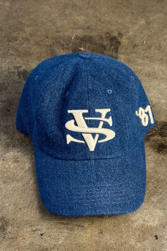 VS BASEBALL HAT - RINSE DENIM sold by Vintage Souls