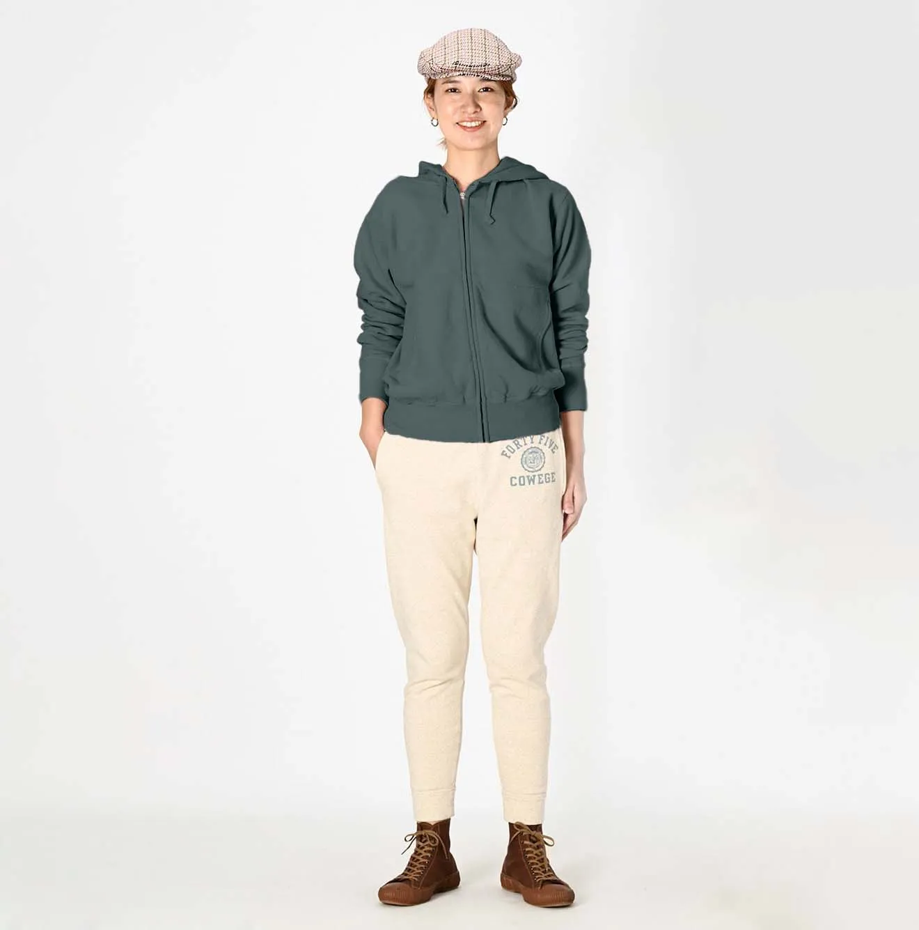 Cotton Fleece Zip Hoodie sold by 45r product image thumbnail 3