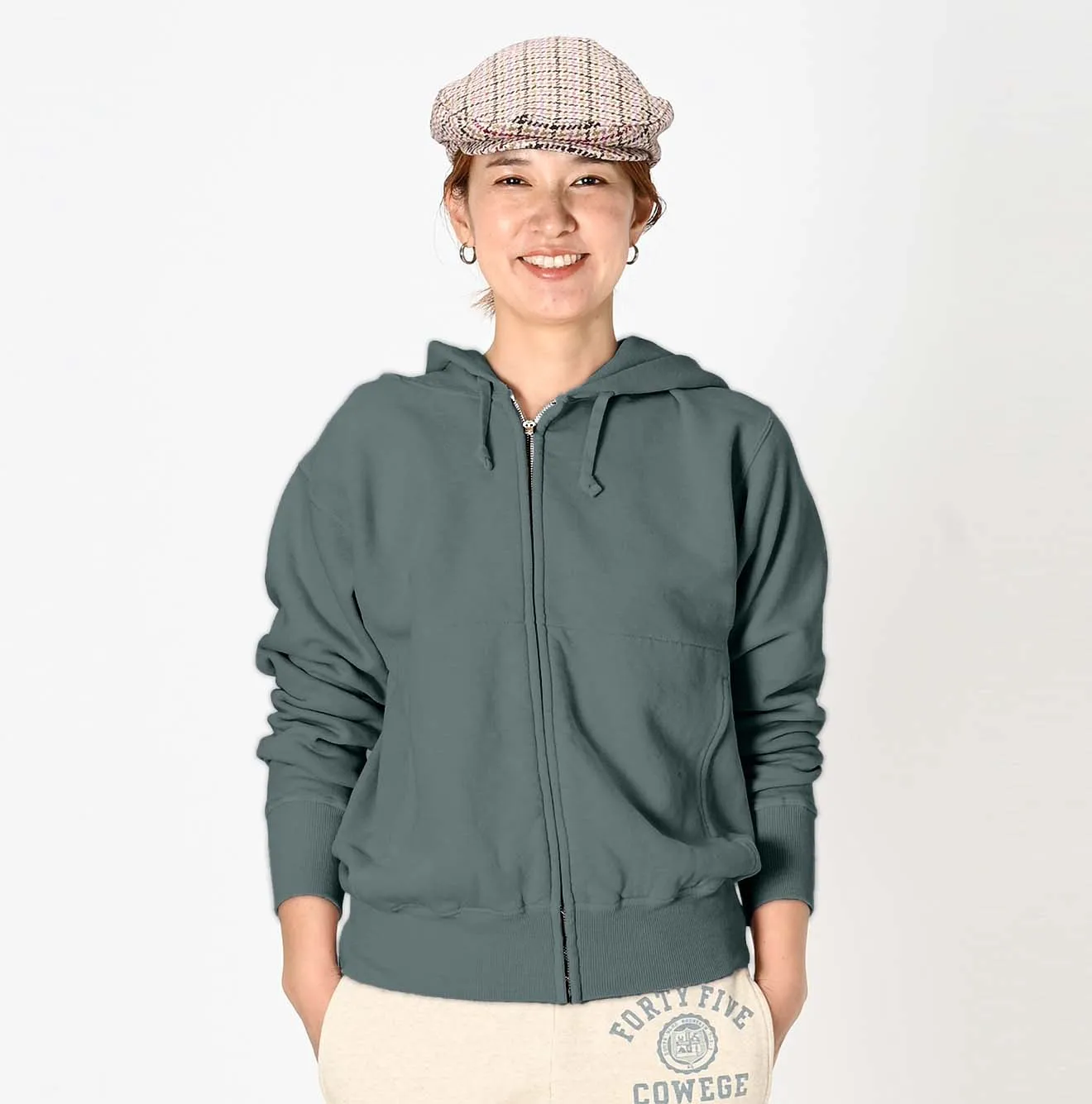Cotton Fleece Zip Hoodie sold by 45r product image thumbnail 4