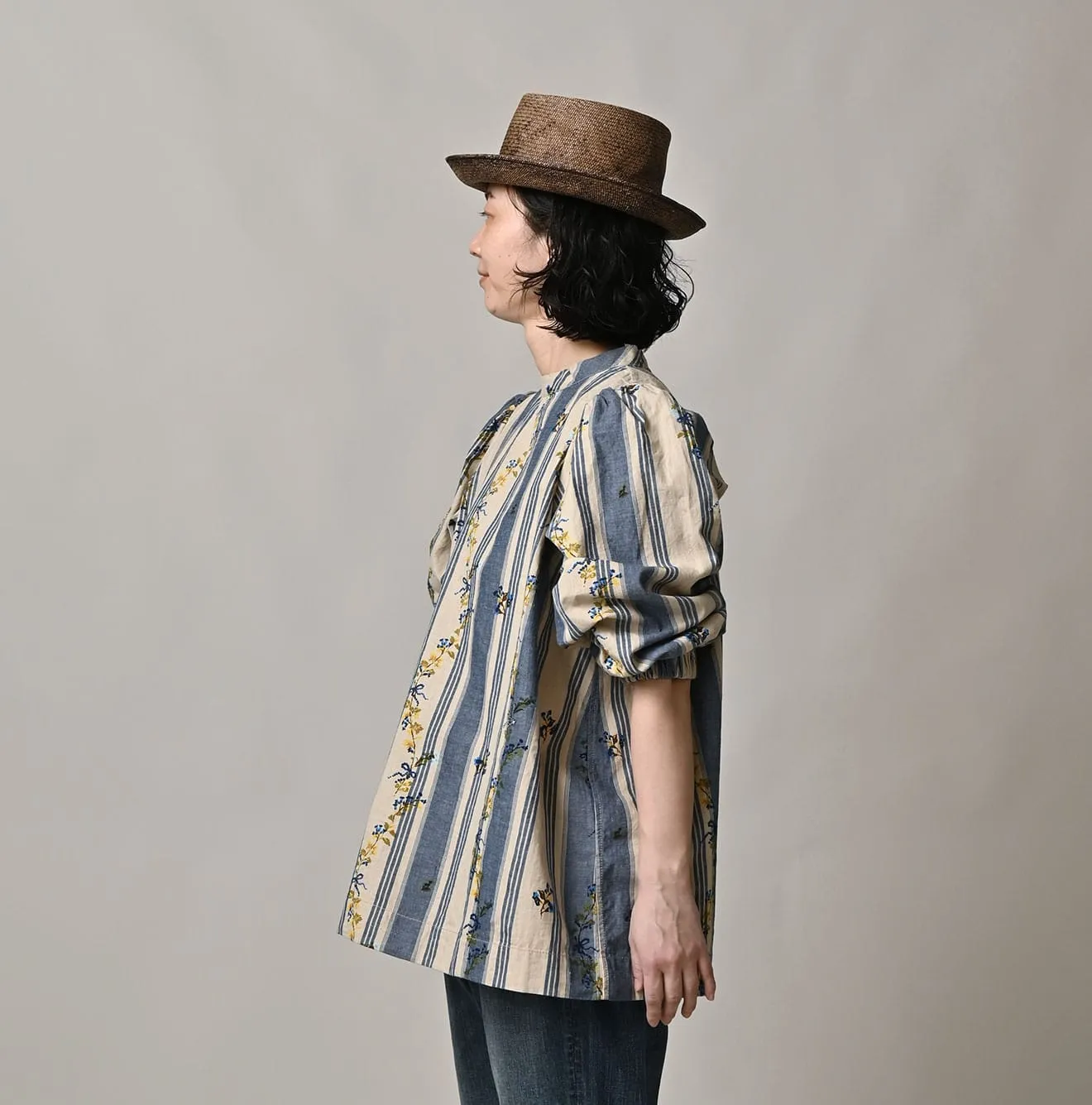 Khadi Ox Sajiki Puff Sleeve Blouse sold by 45r product image thumbnail 4