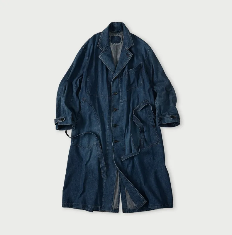 Indigo Mugihiko Denim 908 Work Coat Zyu made by 45r
