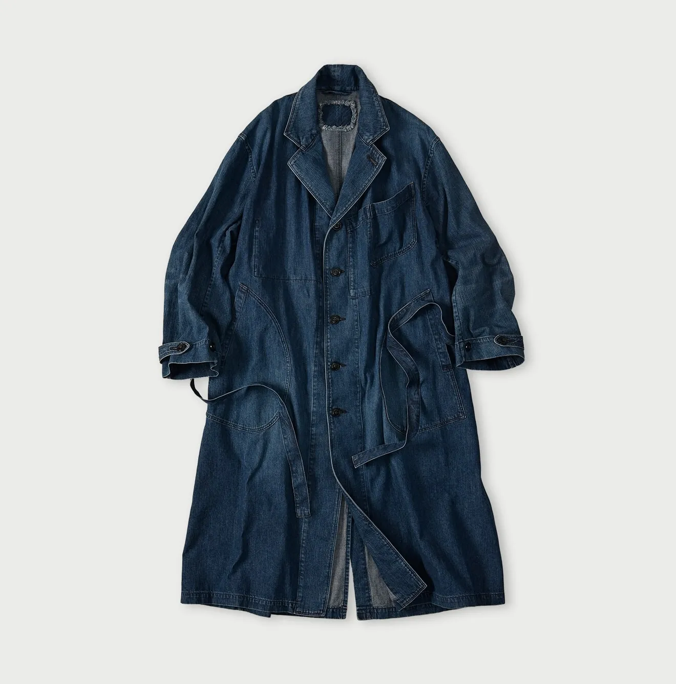 Indigo Mugihiko Denim 908 Work Coat Zyu sold by 45r