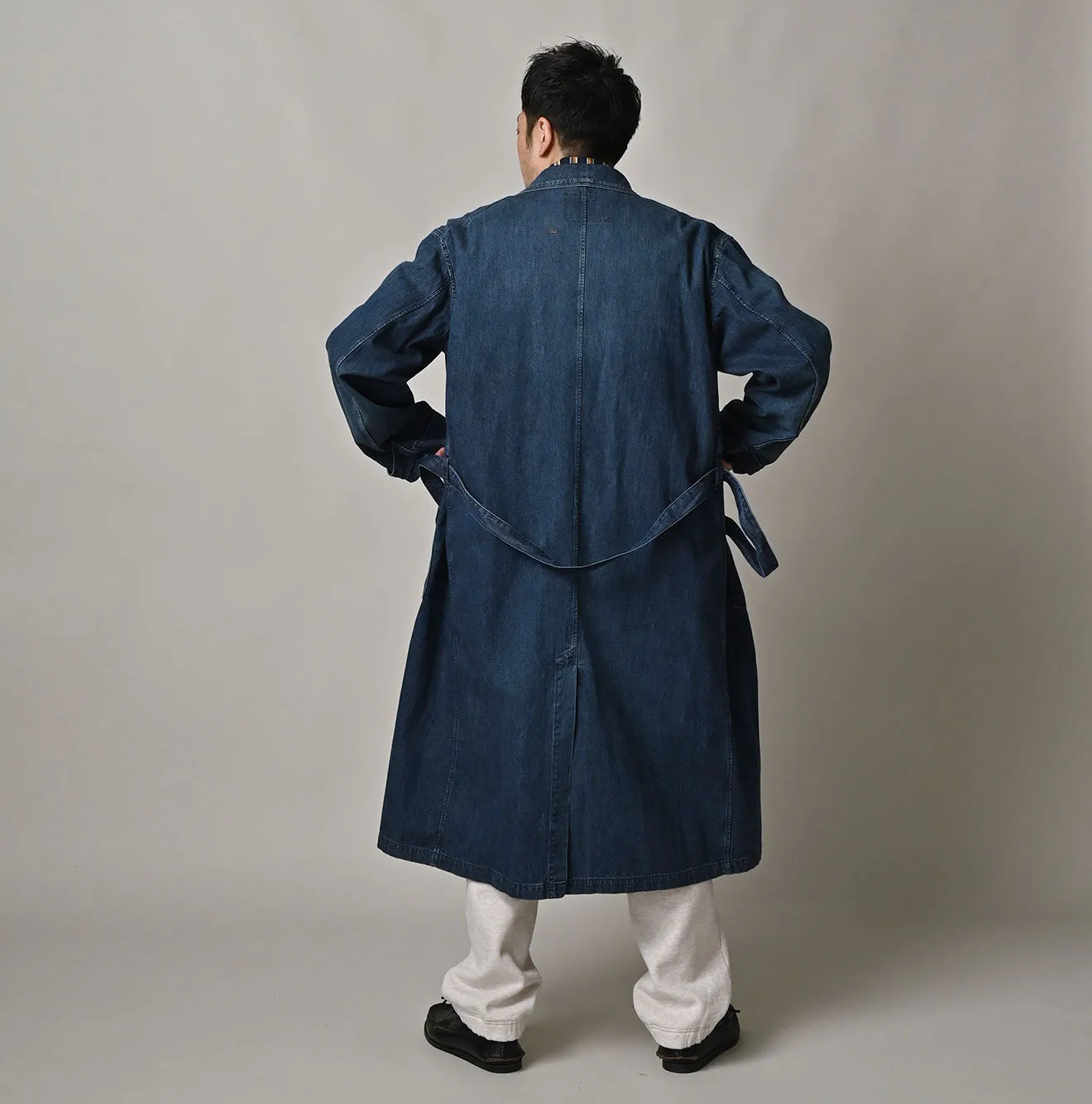Indigo Mugihiko Denim 908 Work Coat Zyu sold by 45r product image thumbnail 4