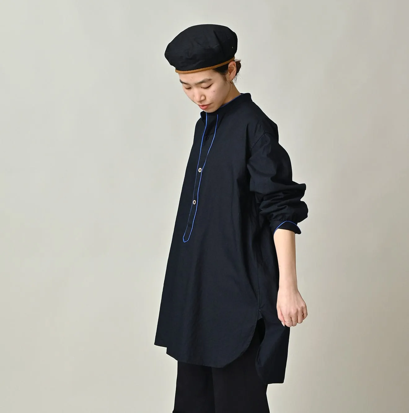 Indigo Supima Oxford 908 Pajama Shirt sold by 45r product image thumbnail 5