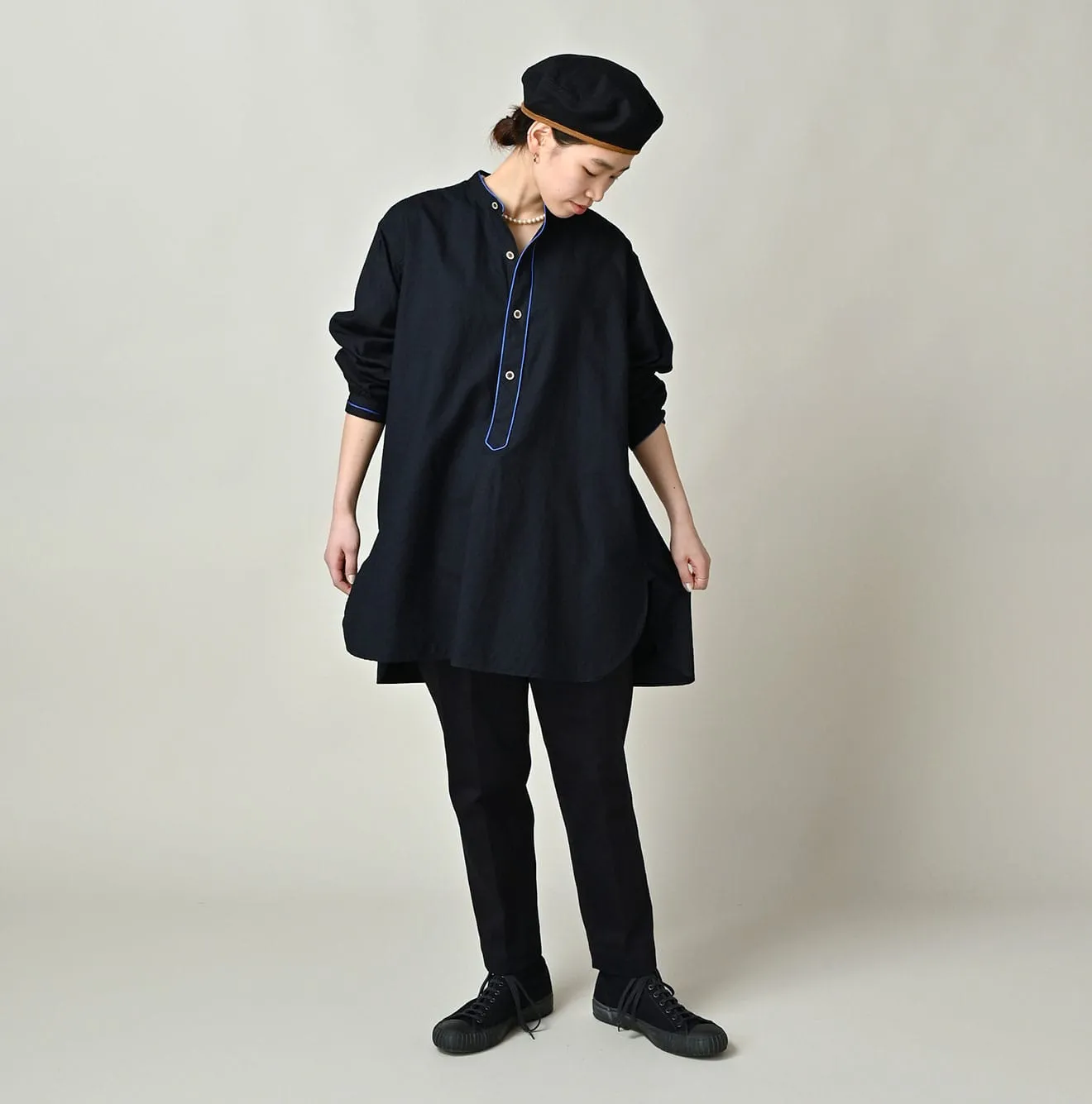 Indigo Supima Oxford 908 Pajama Shirt sold by 45r product image thumbnail 2