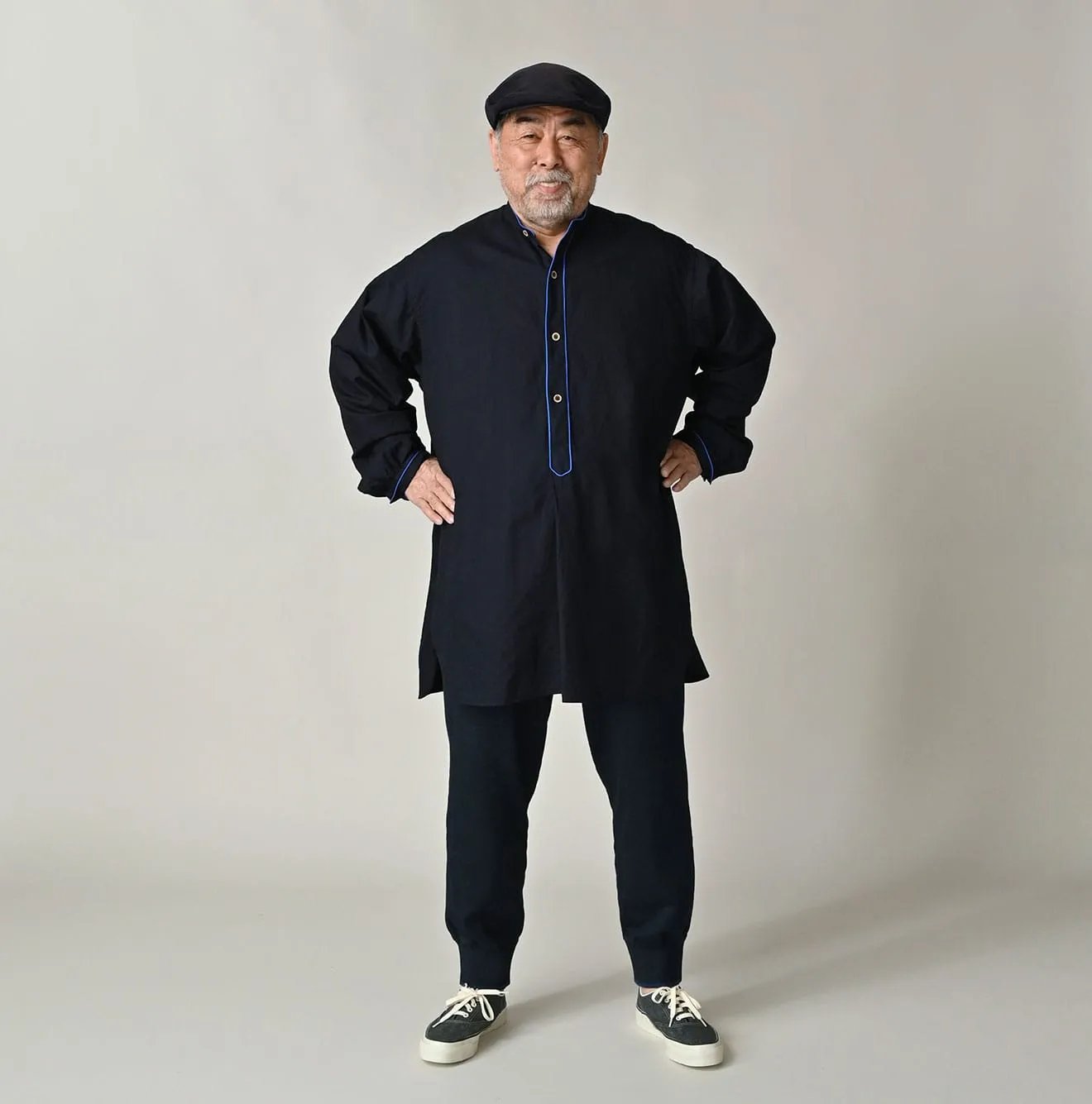 Indigo Supima Oxford 908 Pajama Shirt sold by 45r product image thumbnail 3