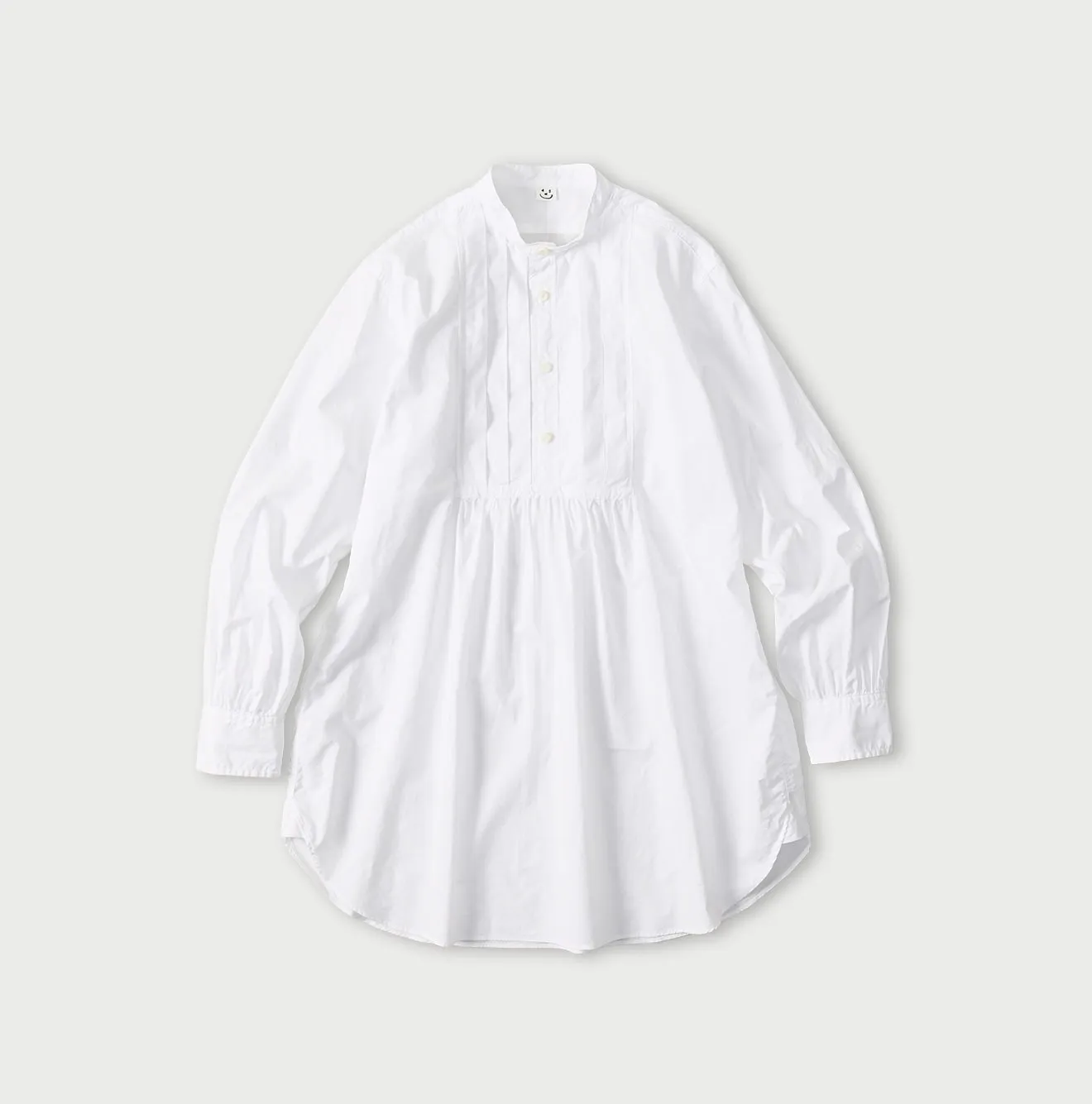 Batiste 908 Tuck Stand Collar Shirt (White) sold by 45r