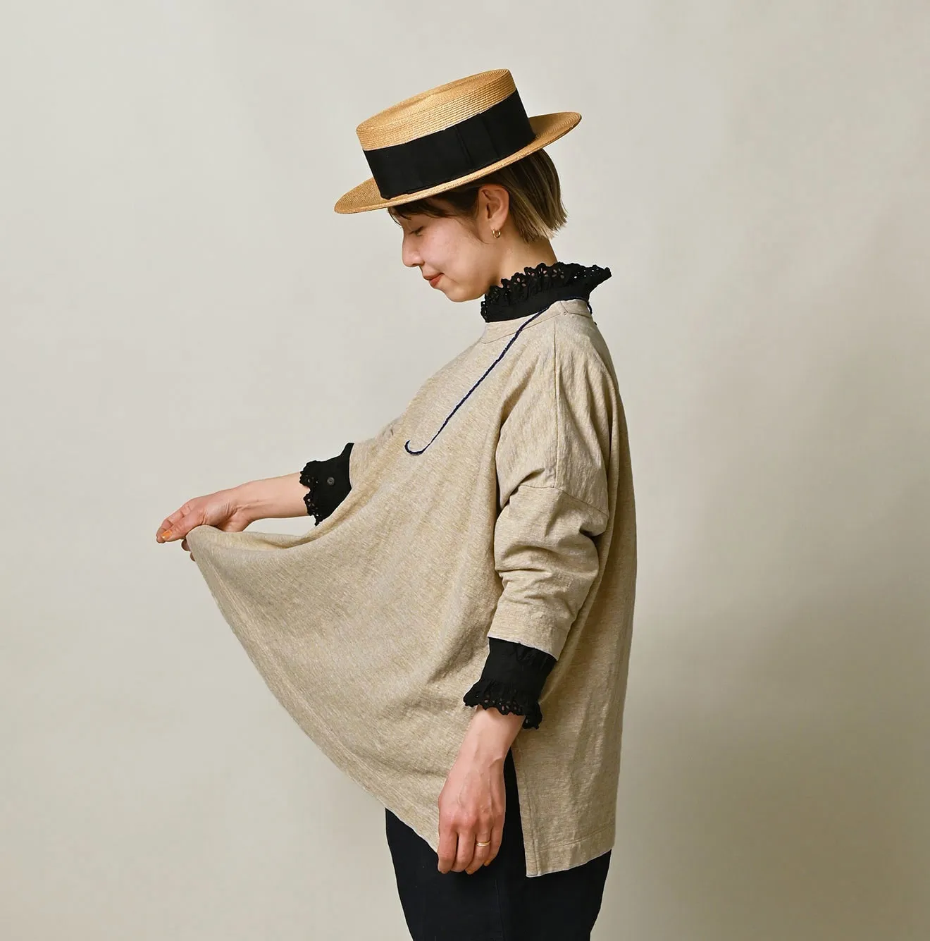 Big Slit T-shirt (Top-dyed) sold by 45r product image thumbnail 4