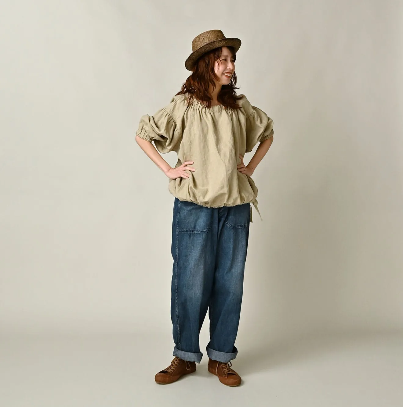 Linen Sack Blouse sold by 45r product image thumbnail 3